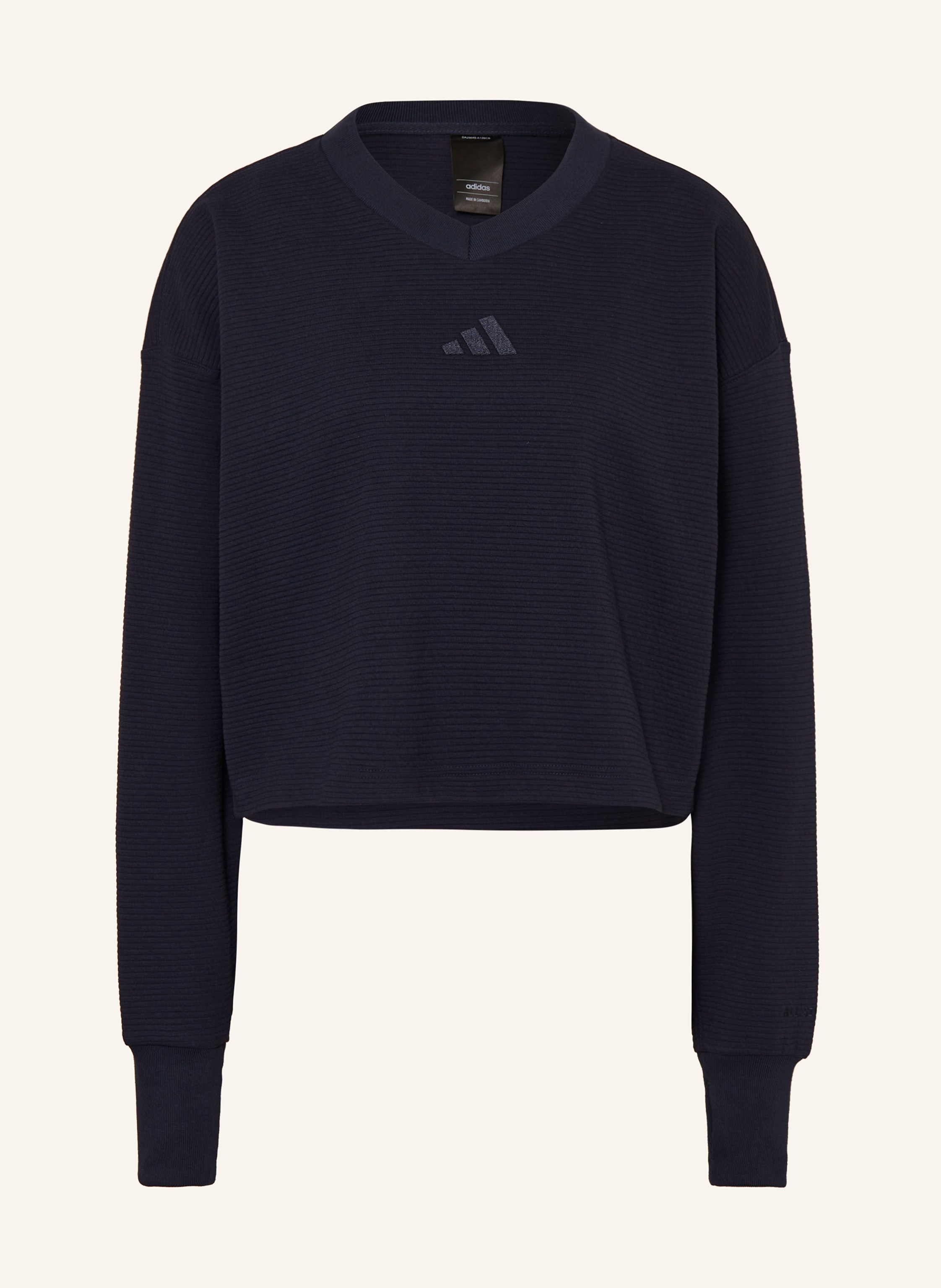 Adidas originals high neck cropped sweat in khak on sale