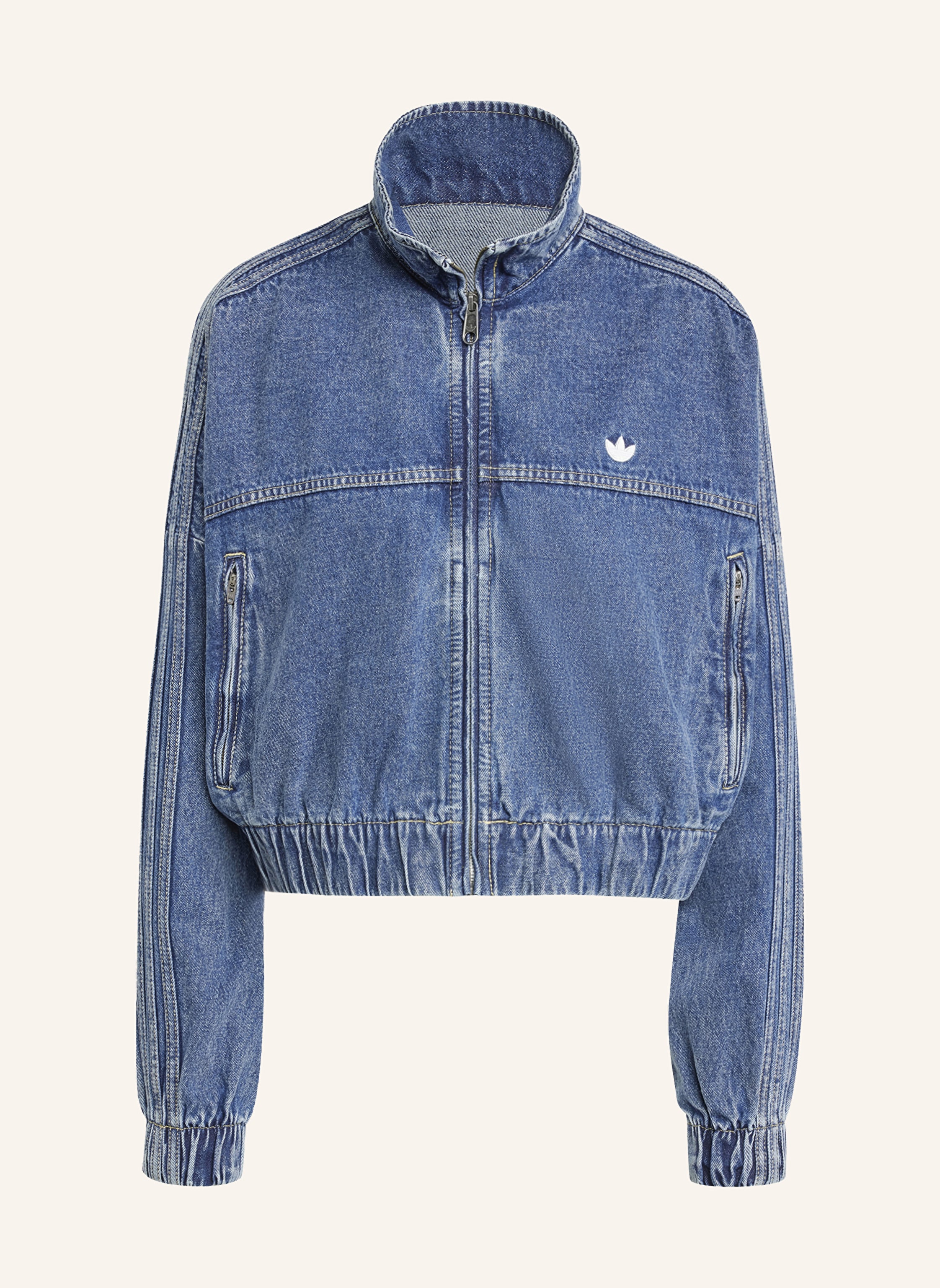 Adidas originals denim tracksuit discount
