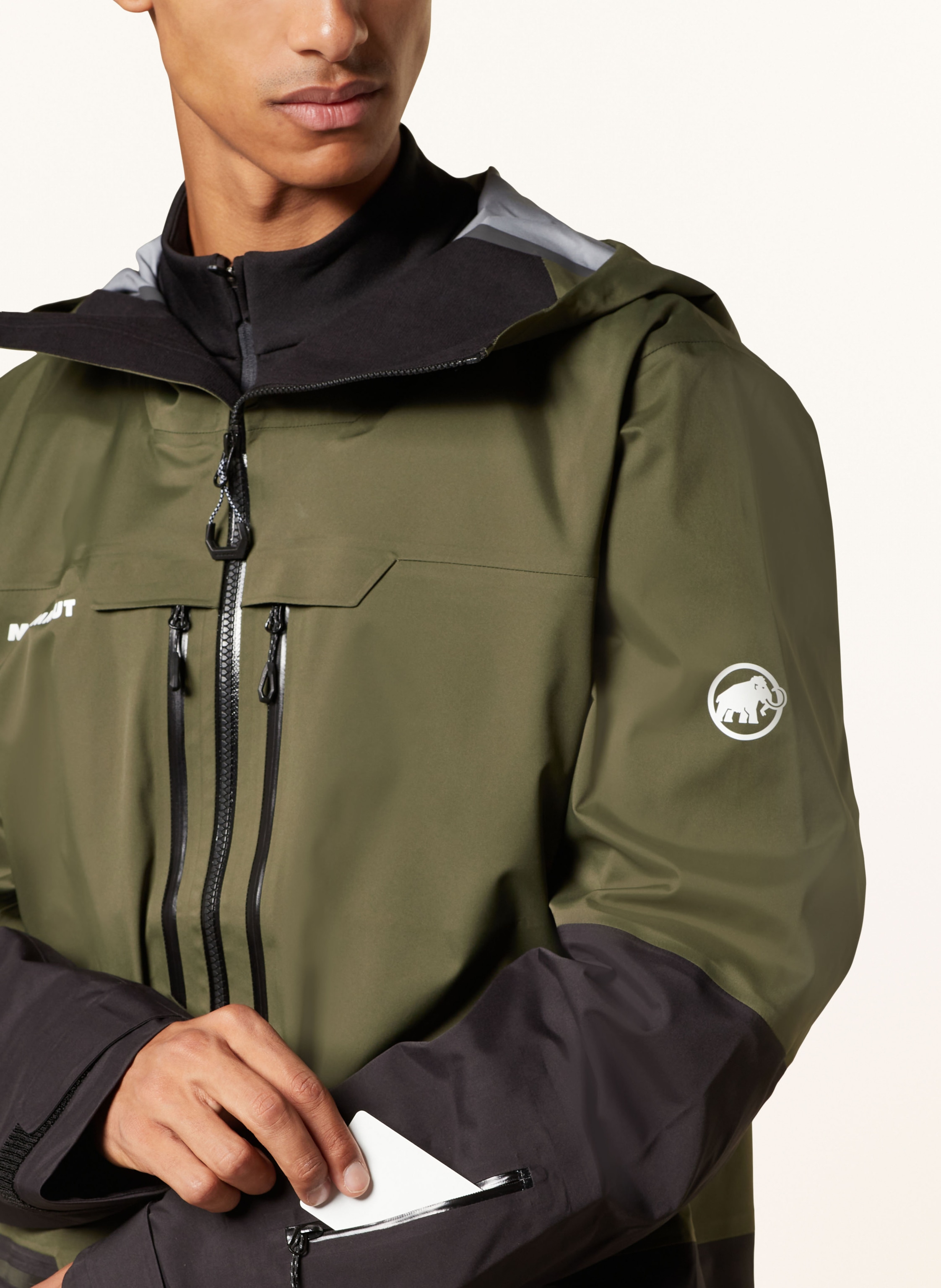 Thumbnail - Mammut Hardshell-Skijacke Haldigrat gruen