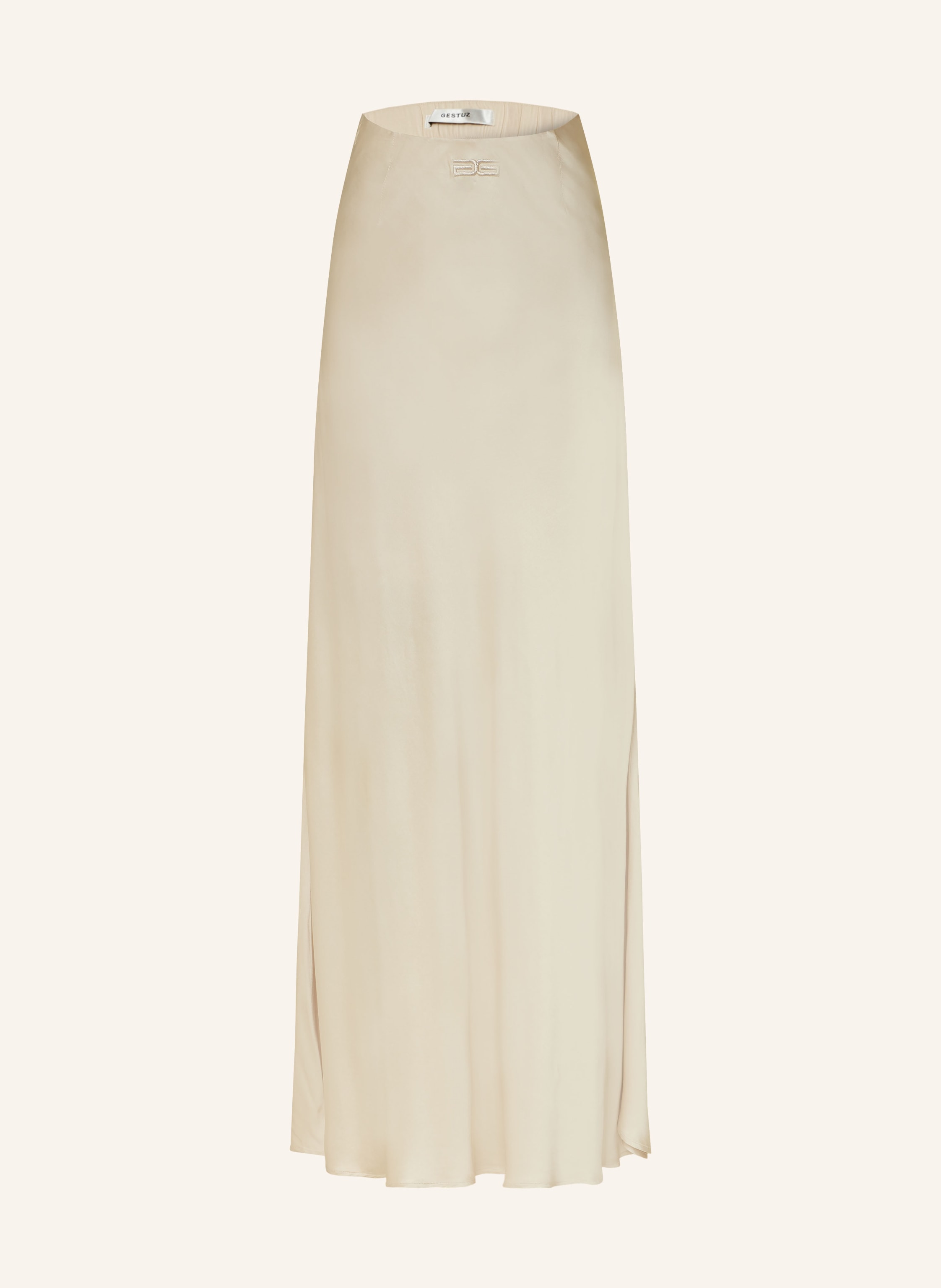 White company satin skirt cheap