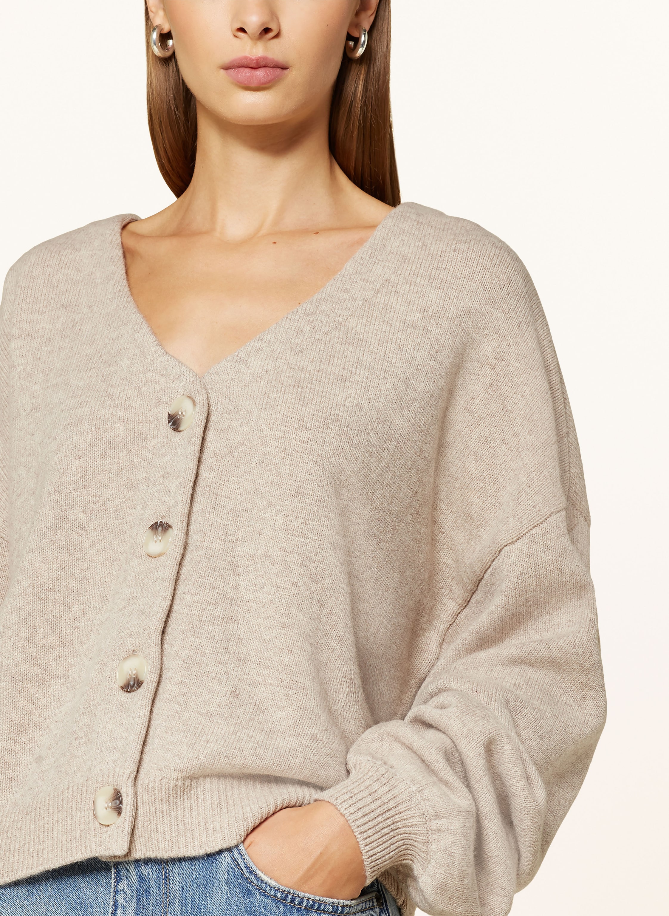 Thumbnail - Gestuz Strickjacke Manigz beige