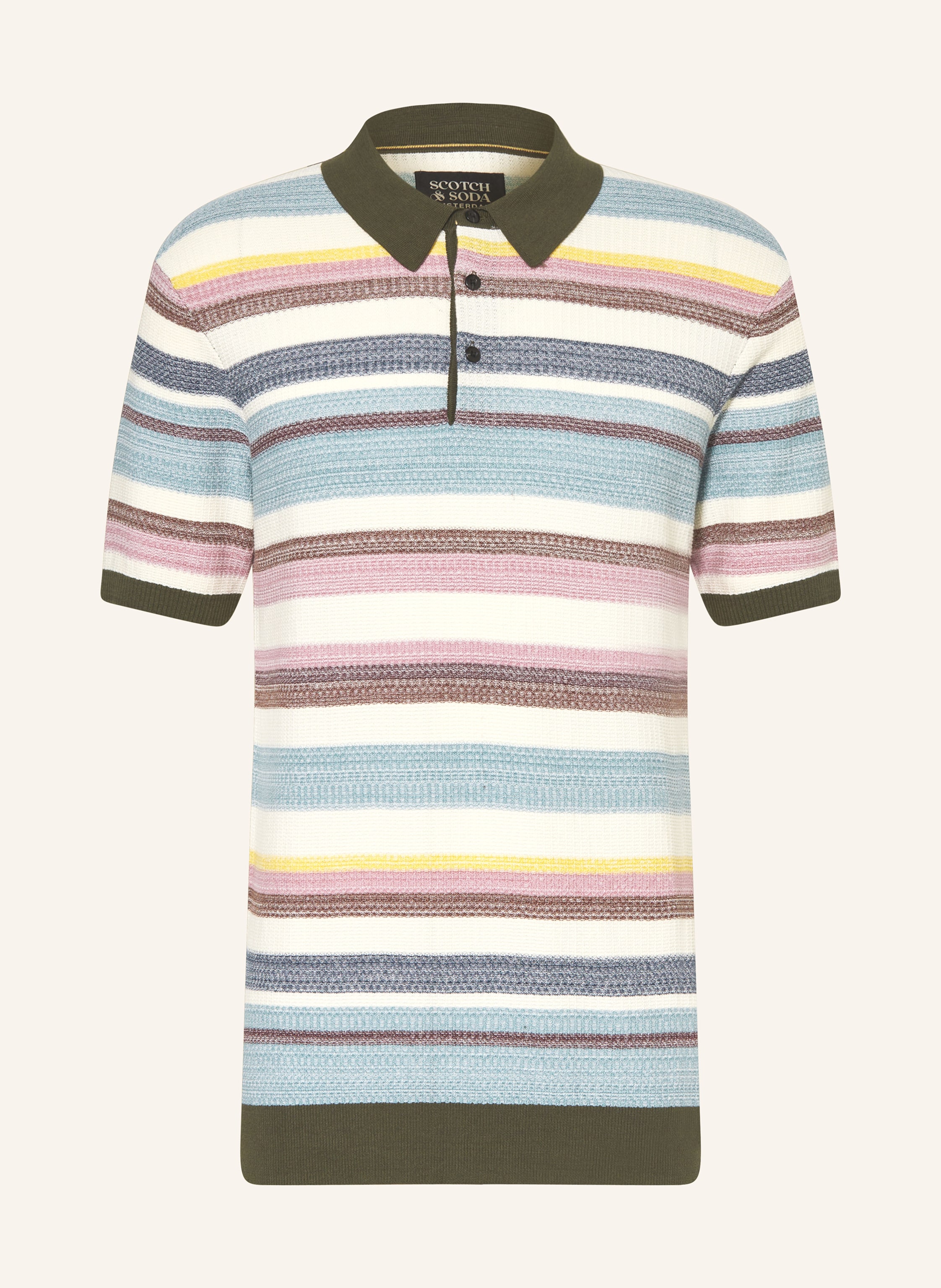 SCOTCH SODA Knitted polo shirt