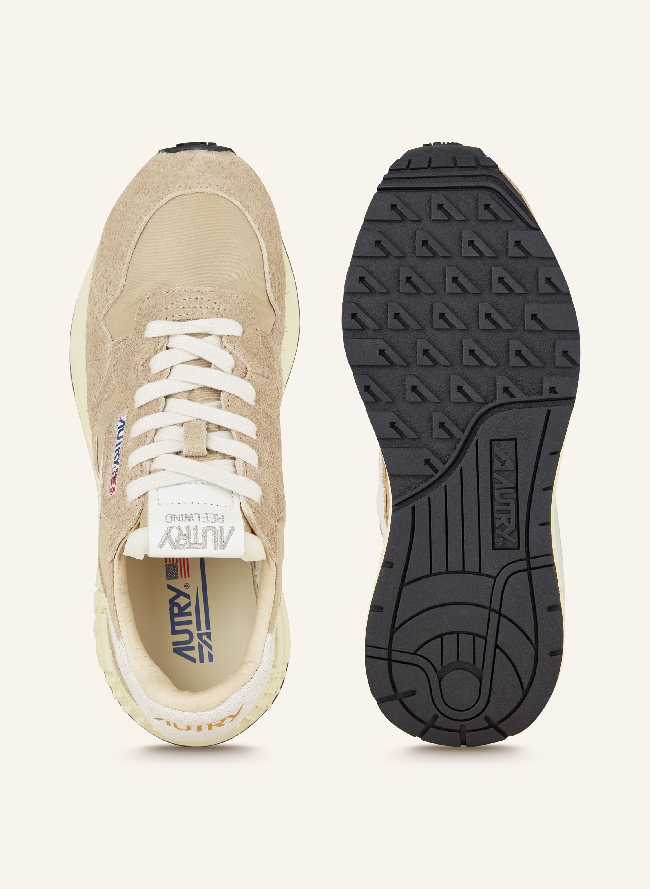 Thumbnail - Autry Sneaker Reelwind Low Nylon/Crack beige