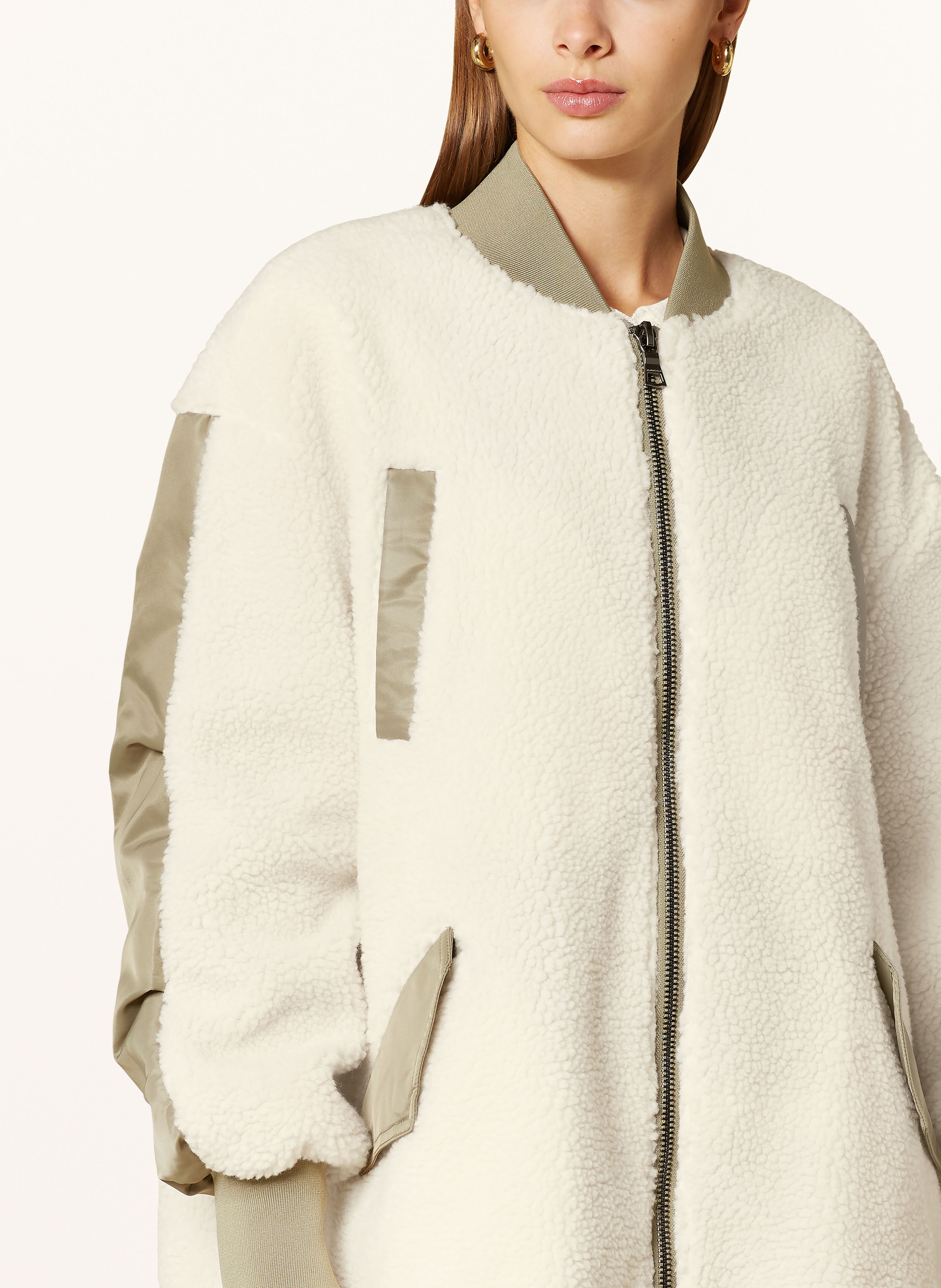 Thumbnail - Blonde No.8 Teddyfell-Jacke beige