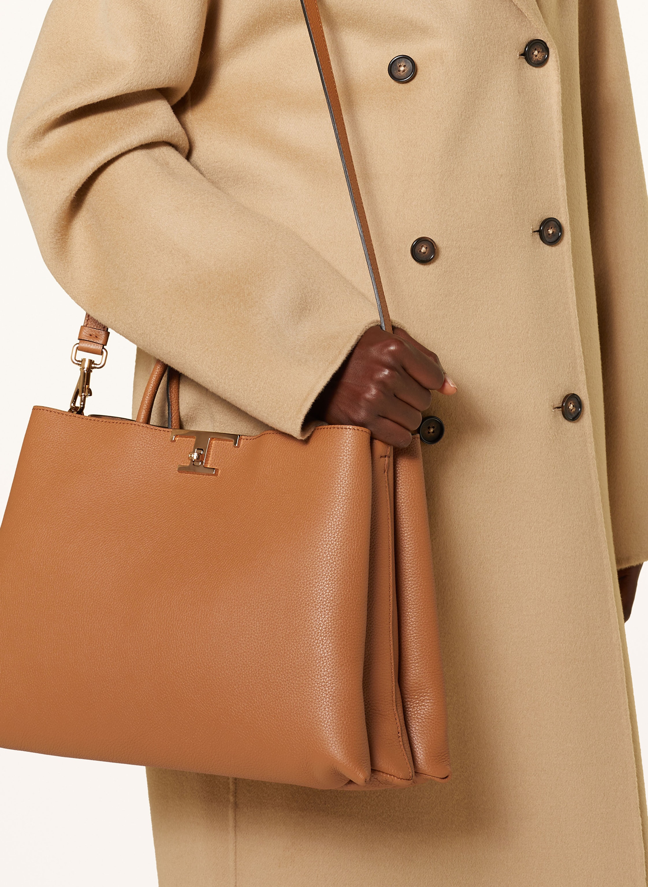 Thumbnail - Tod's Handtasche T Timeless braun