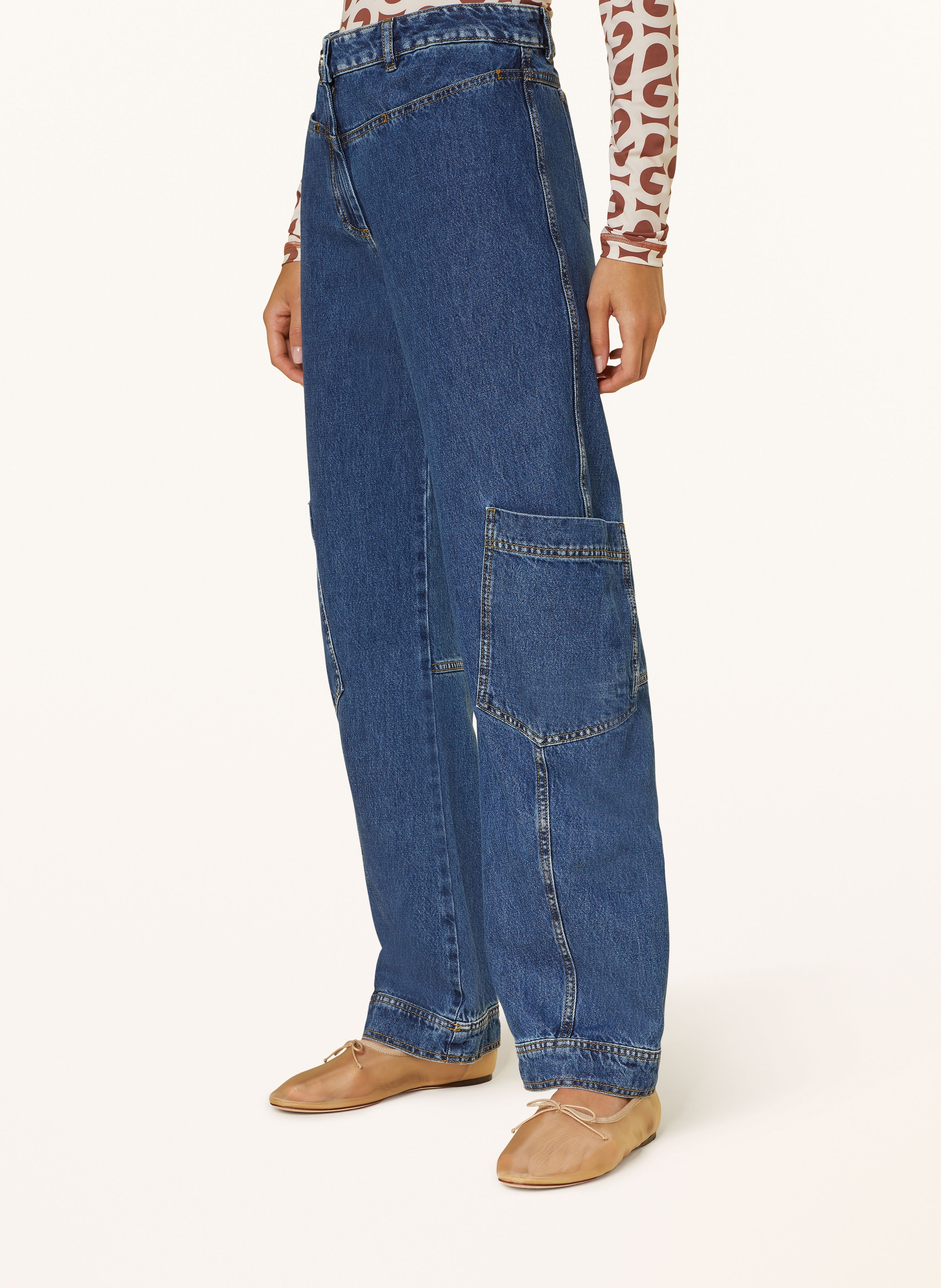 Thumbnail - Stine Goya Mom Jeans Dion blau