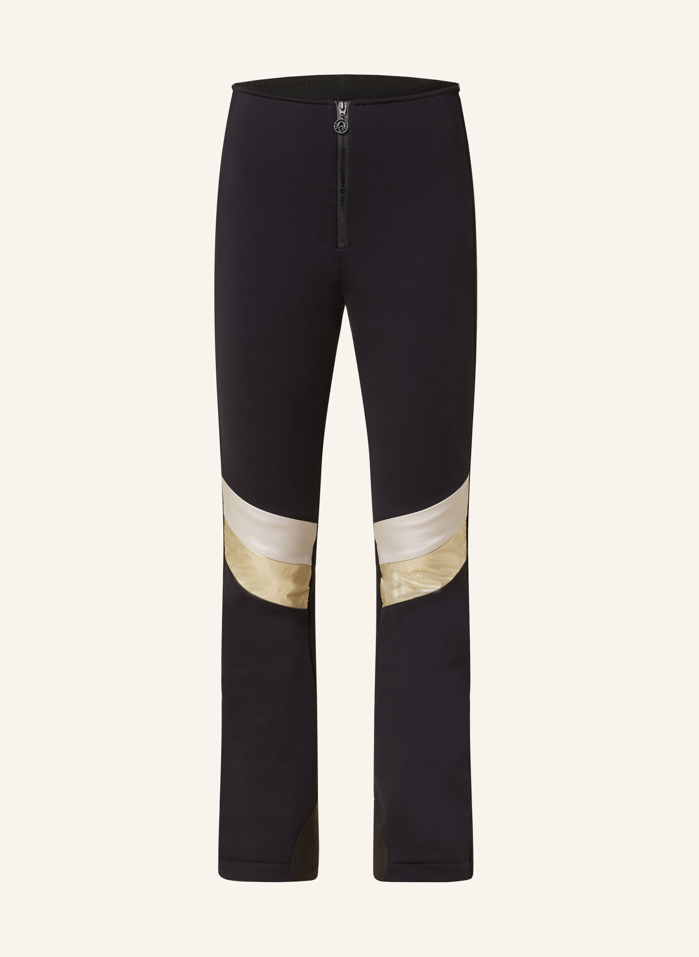Black and gold striped pants deals