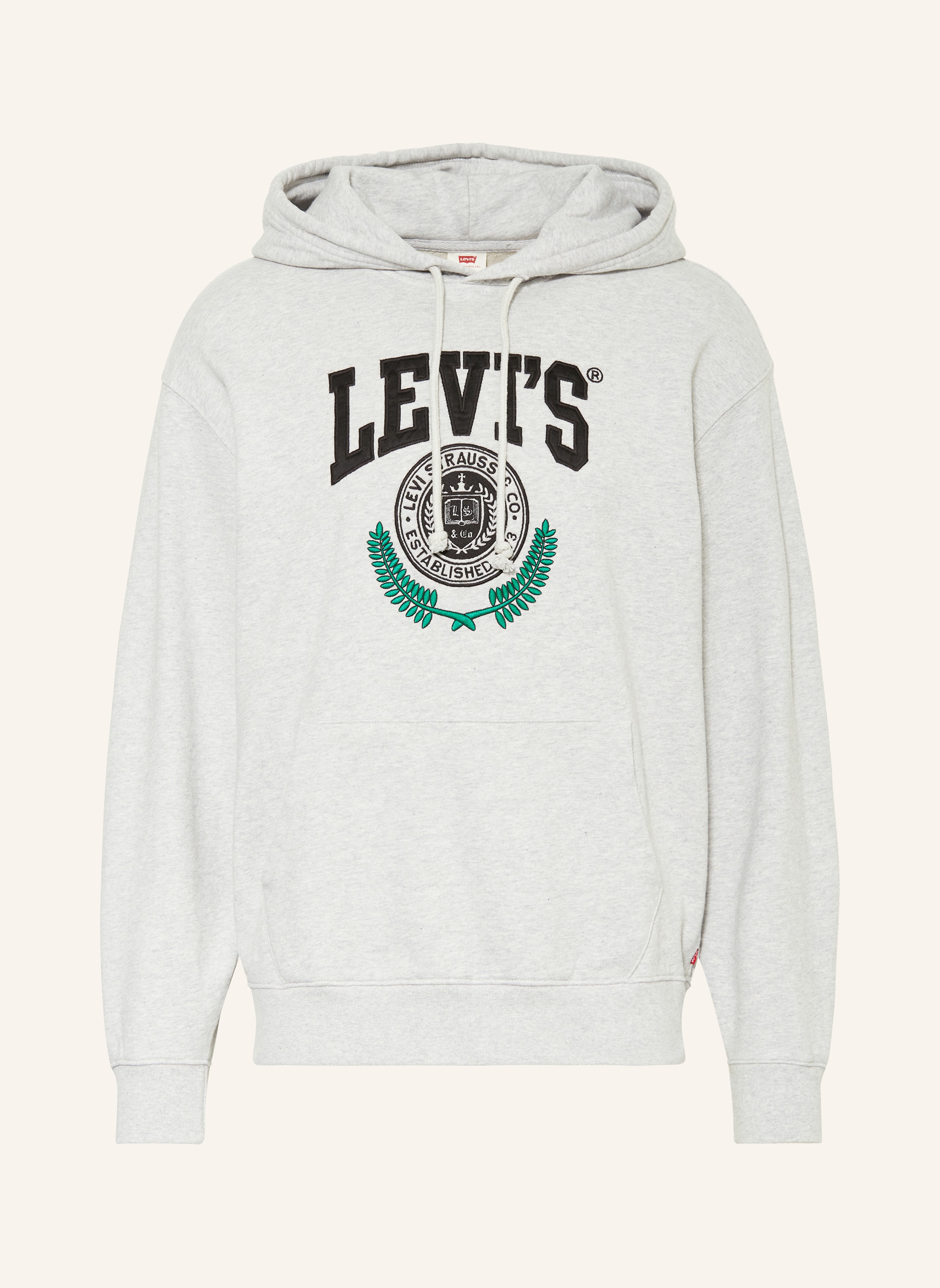 Levi s Hoodie in hellgrau schwarz