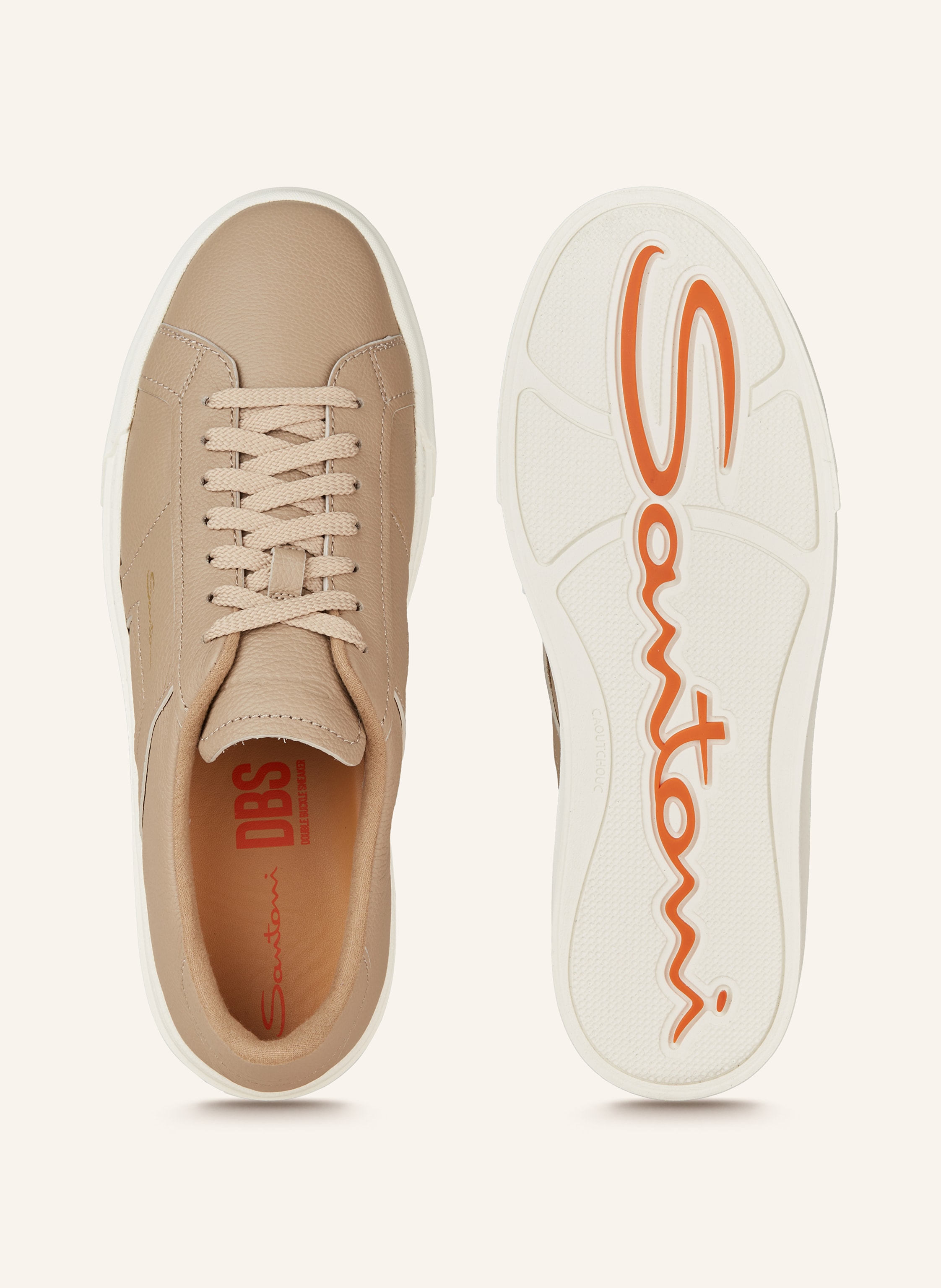 Thumbnail - Santoni Sneaker beige