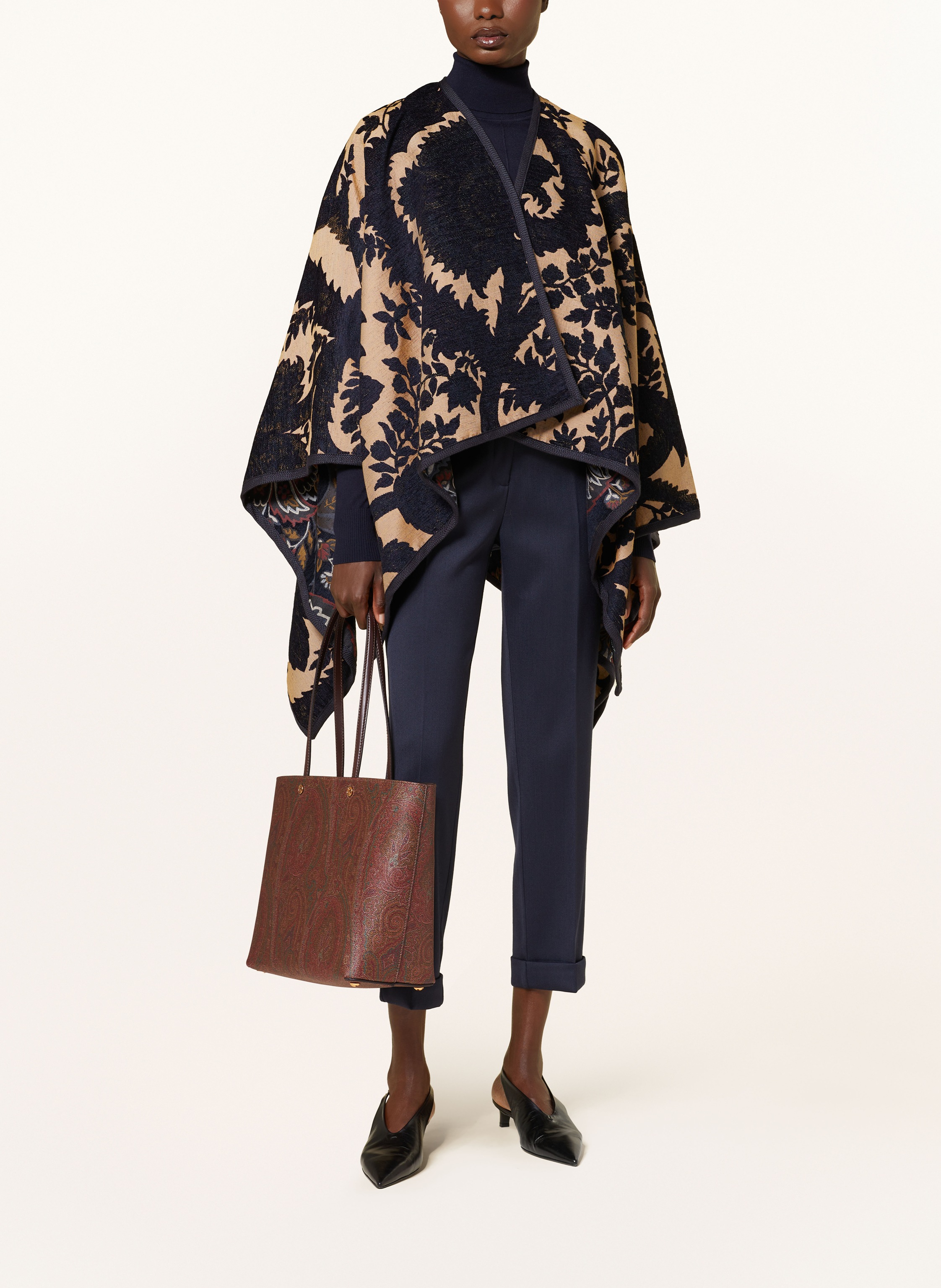 Thumbnail - Etro Shopper Etro Essential Medium Mit Pouch braun