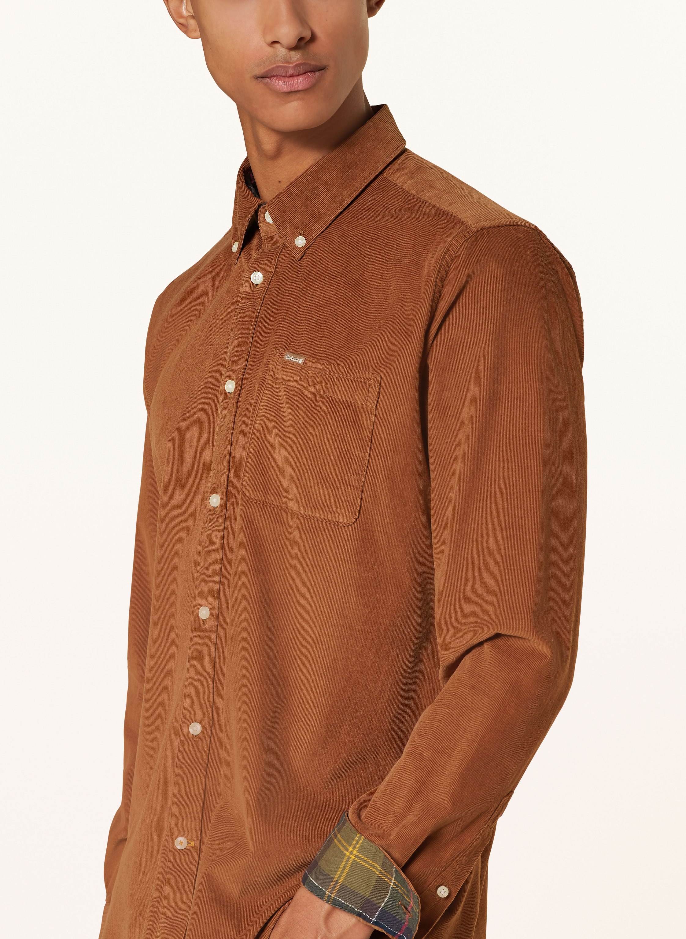 Thumbnail - Barbour Cordhemd Ramsey Tailored Fit beige