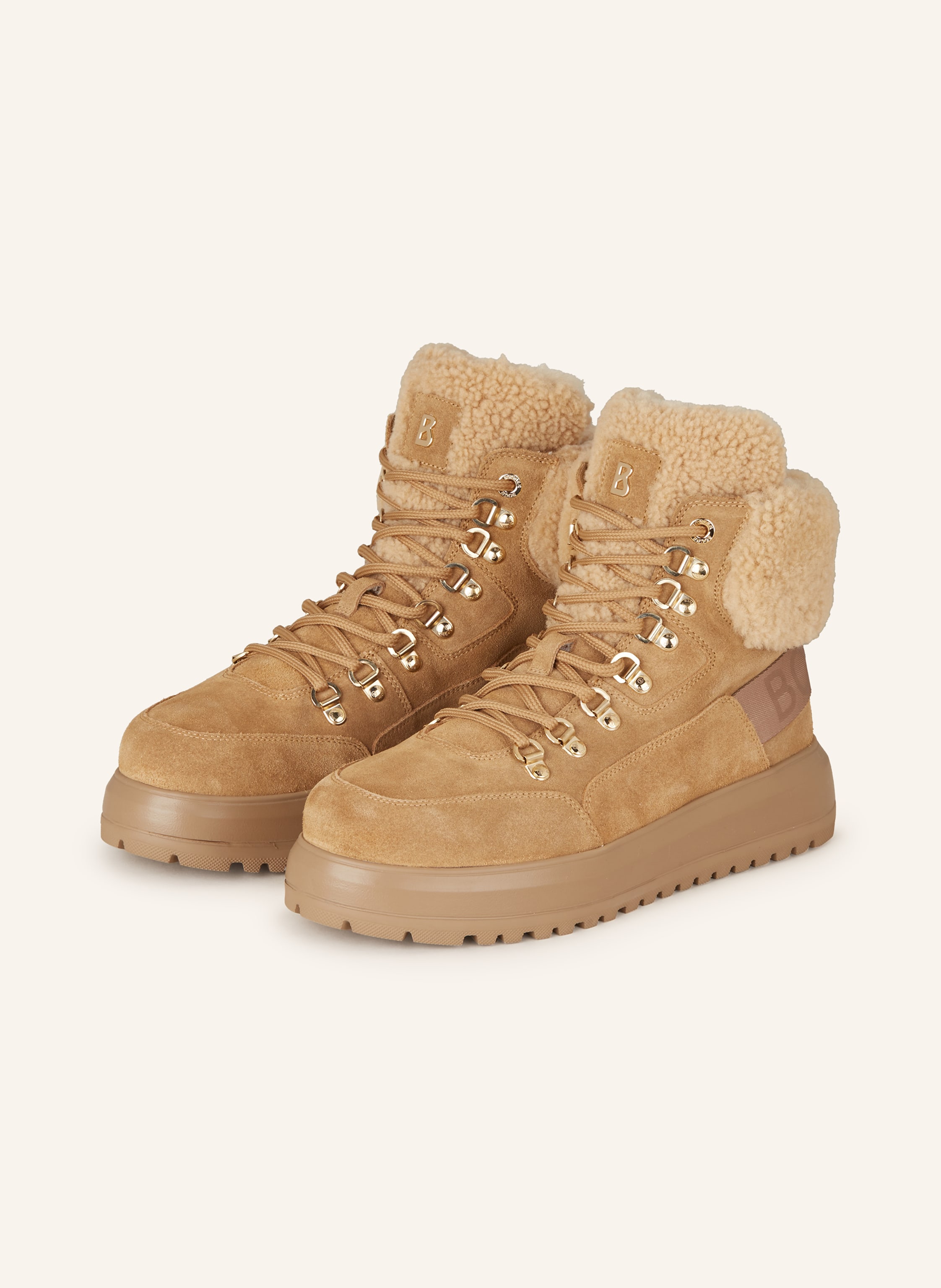 Ankle Boots Bogner Boots Damen BOGNER Lace-up Boots ANTWERP In Camel