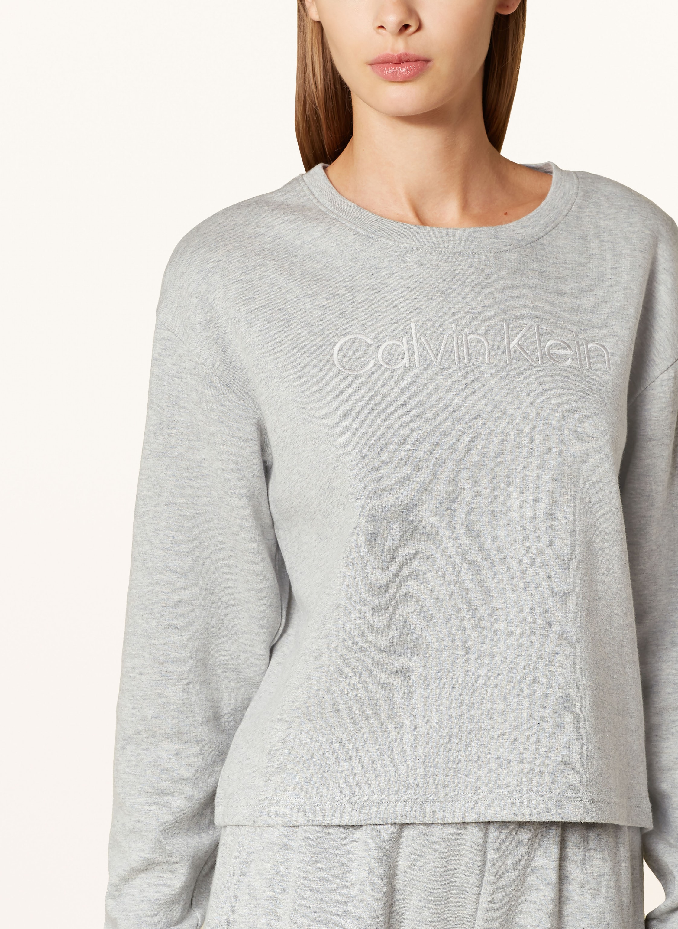 Thumbnail - Calvin Klein Lounge-Sweatshirt Modern Terry grau
