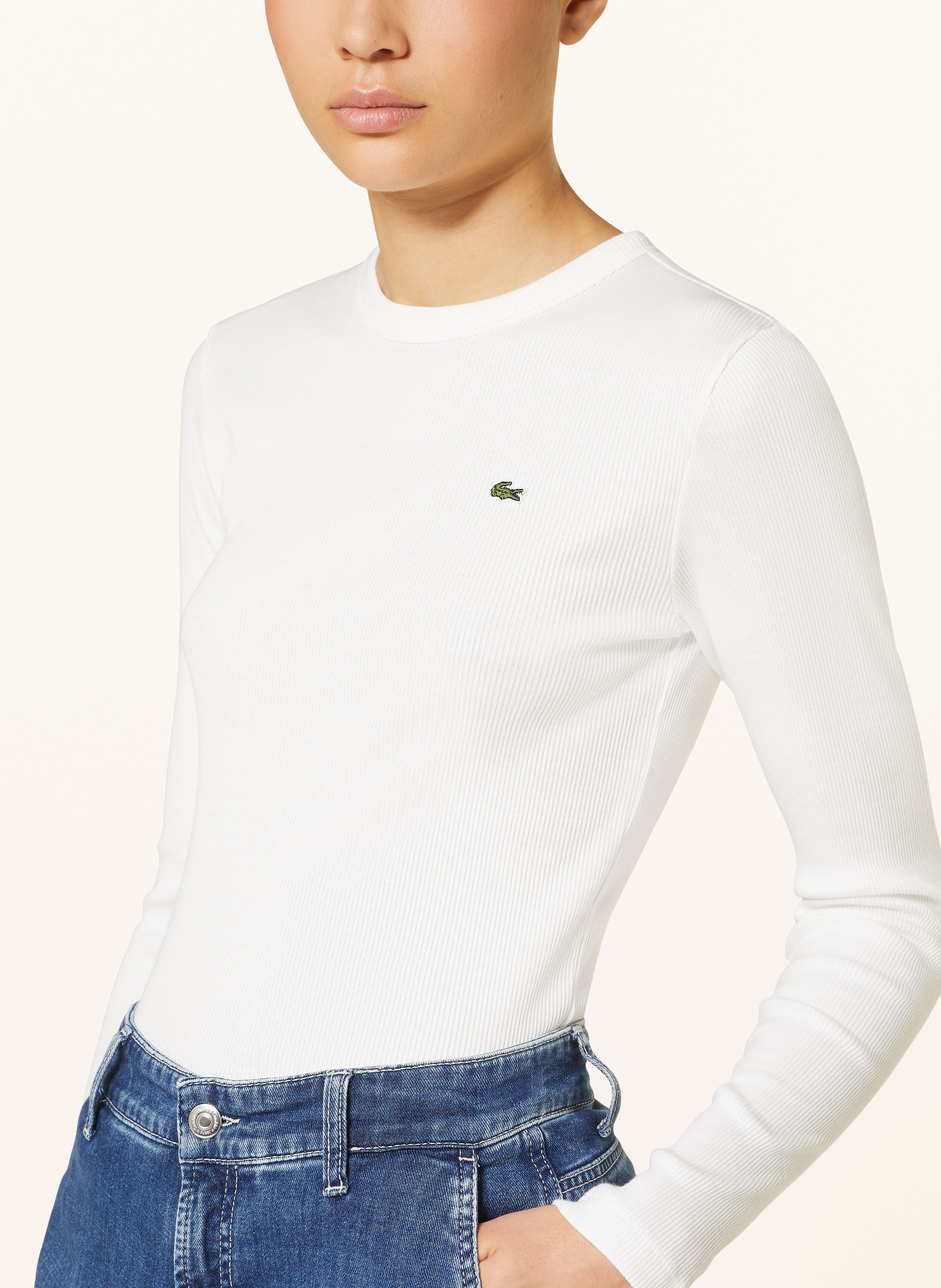 Thumbnail - Lacoste Longsleeve weiss
