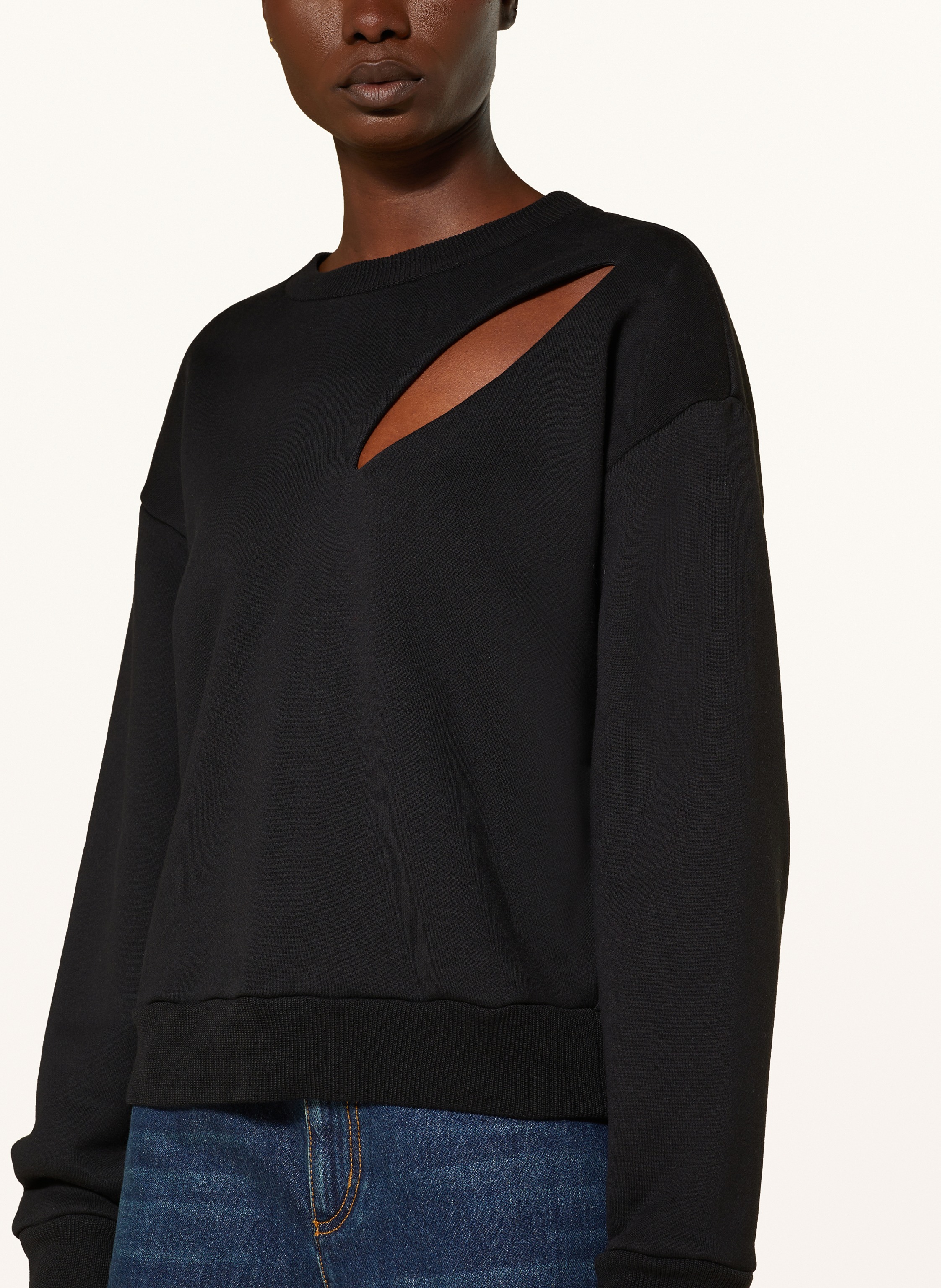 Thumbnail - Mcqueen Sweatshirt Mit Cut-Out schwarz