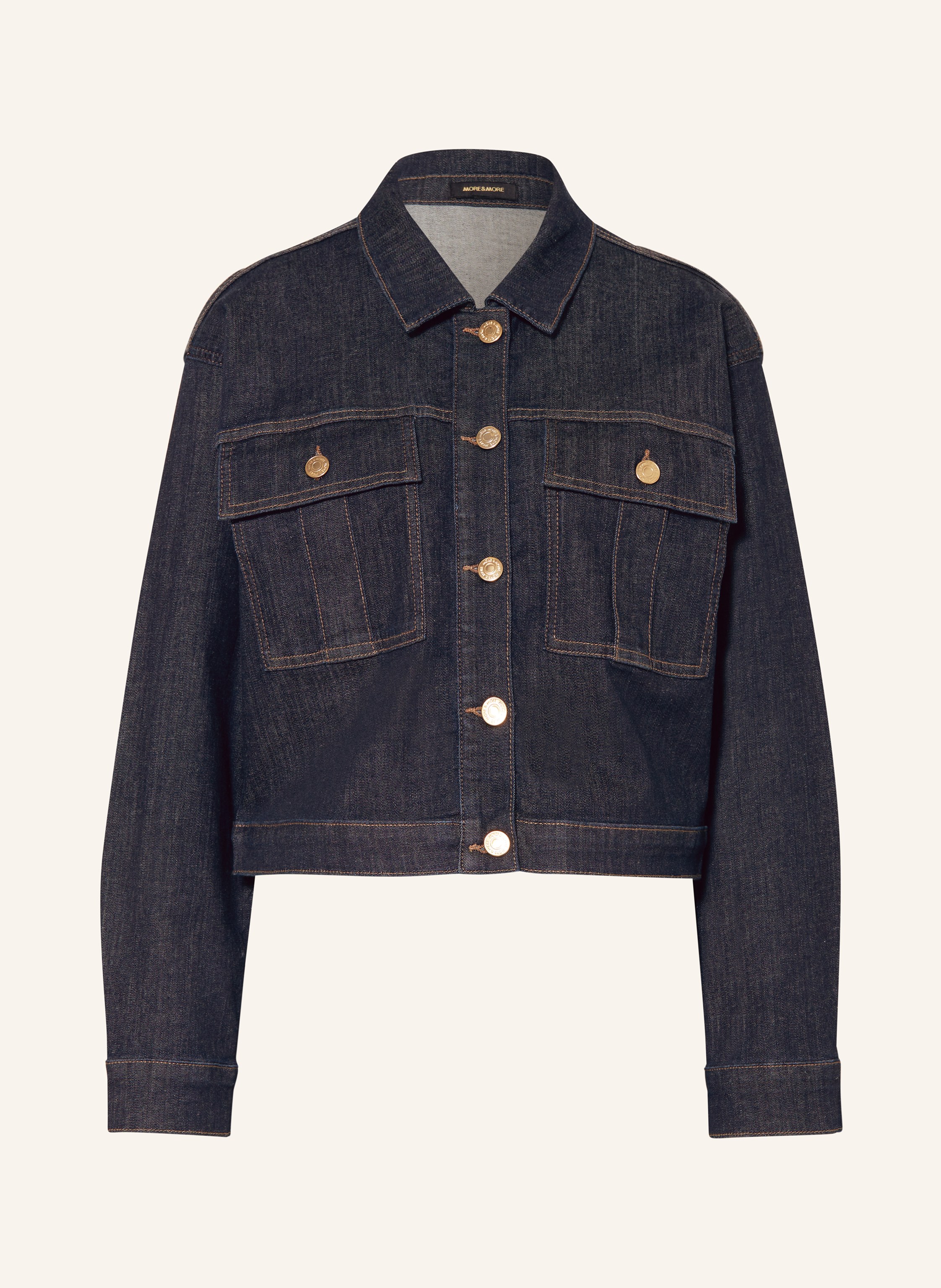 MORE & MORE Jeansjacke in 0963 dark blue denim