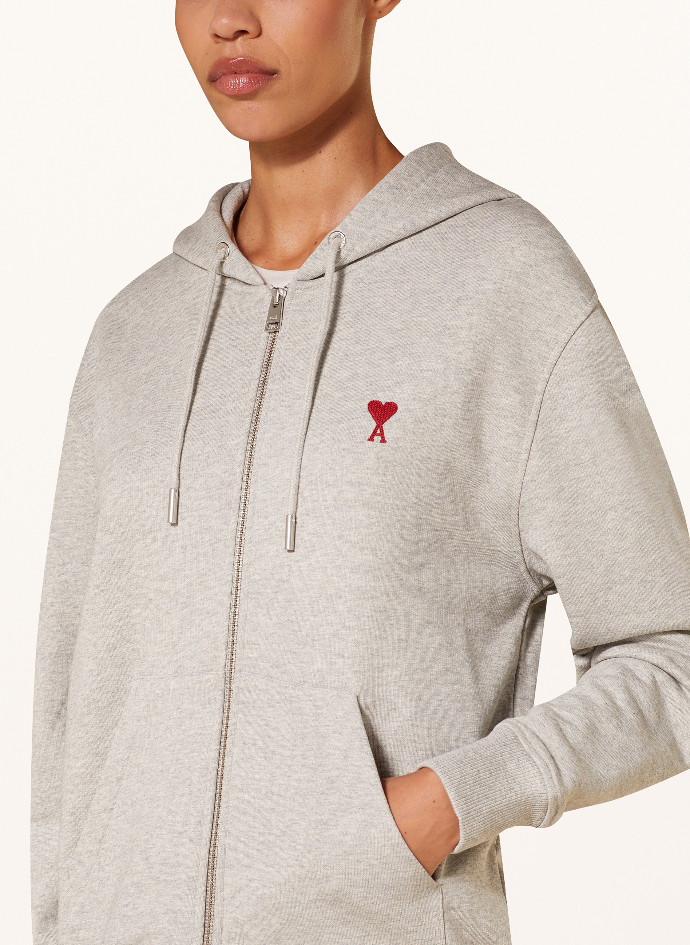 Thumbnail - Ami Paris Sweatjacke grau