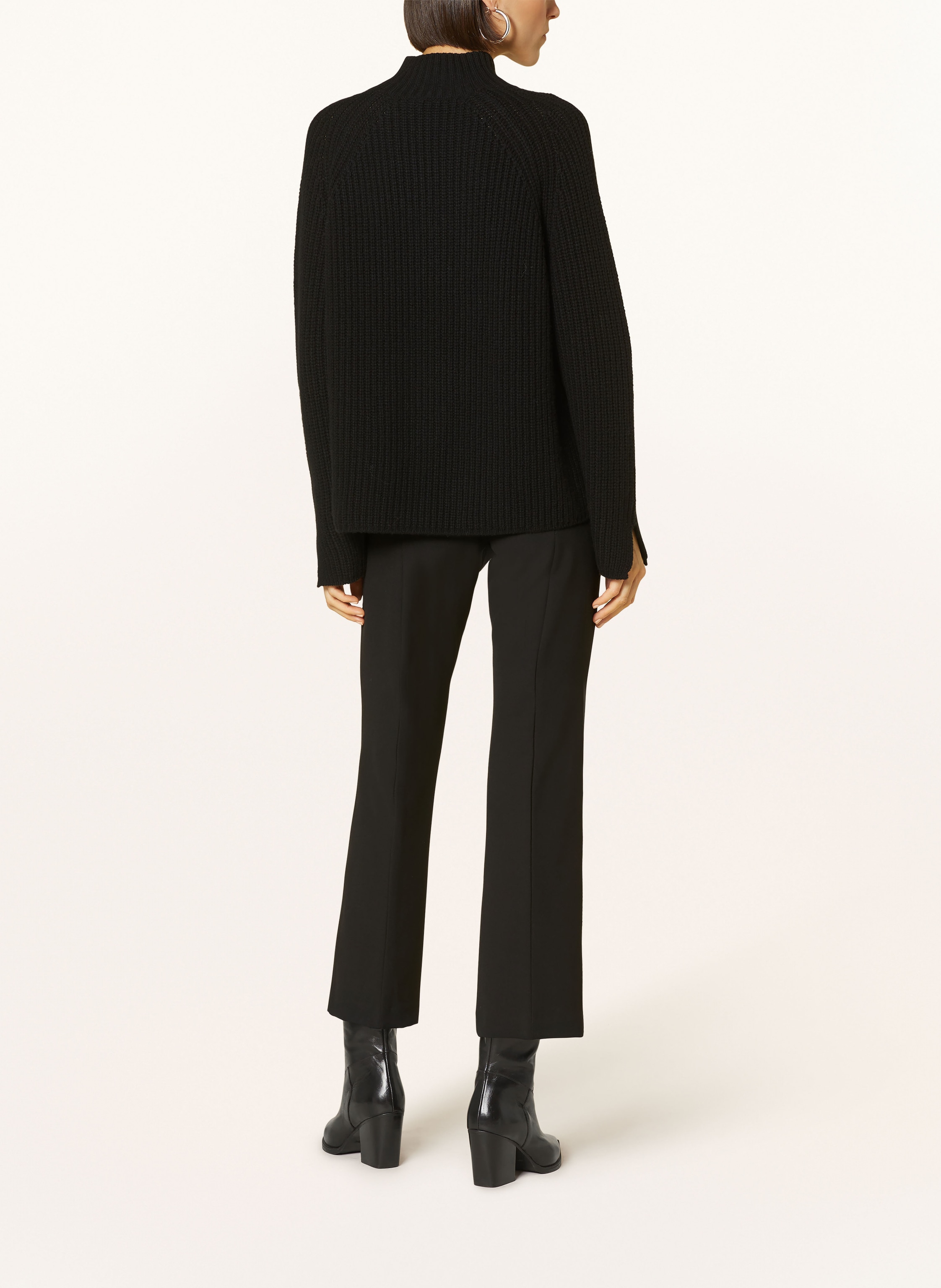 Thumbnail - Cambio Bootcut-Hose Farah schwarz