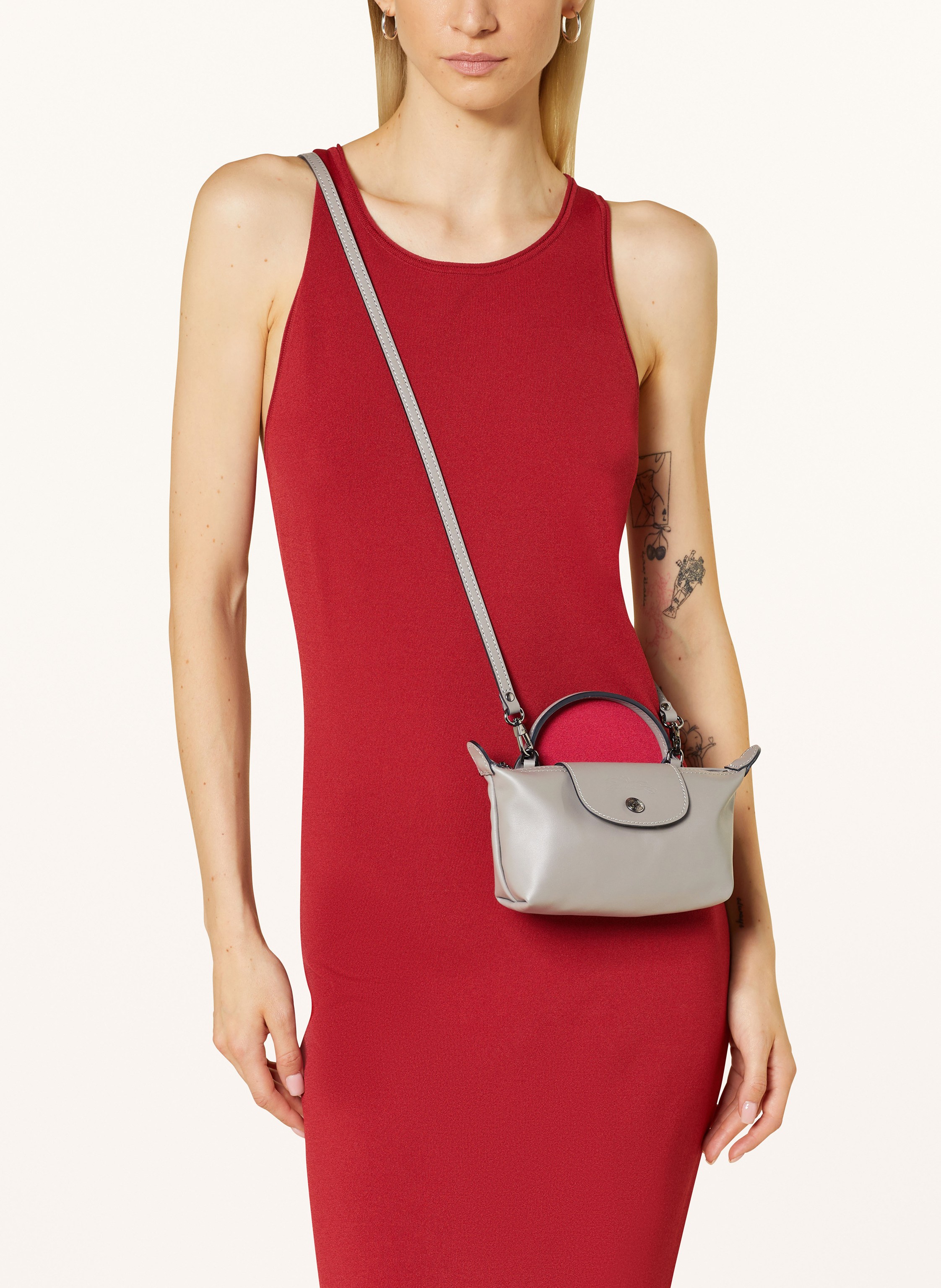 Thumbnail - Longchamp Umhängetasche Xs Le Pliage Xtra grau