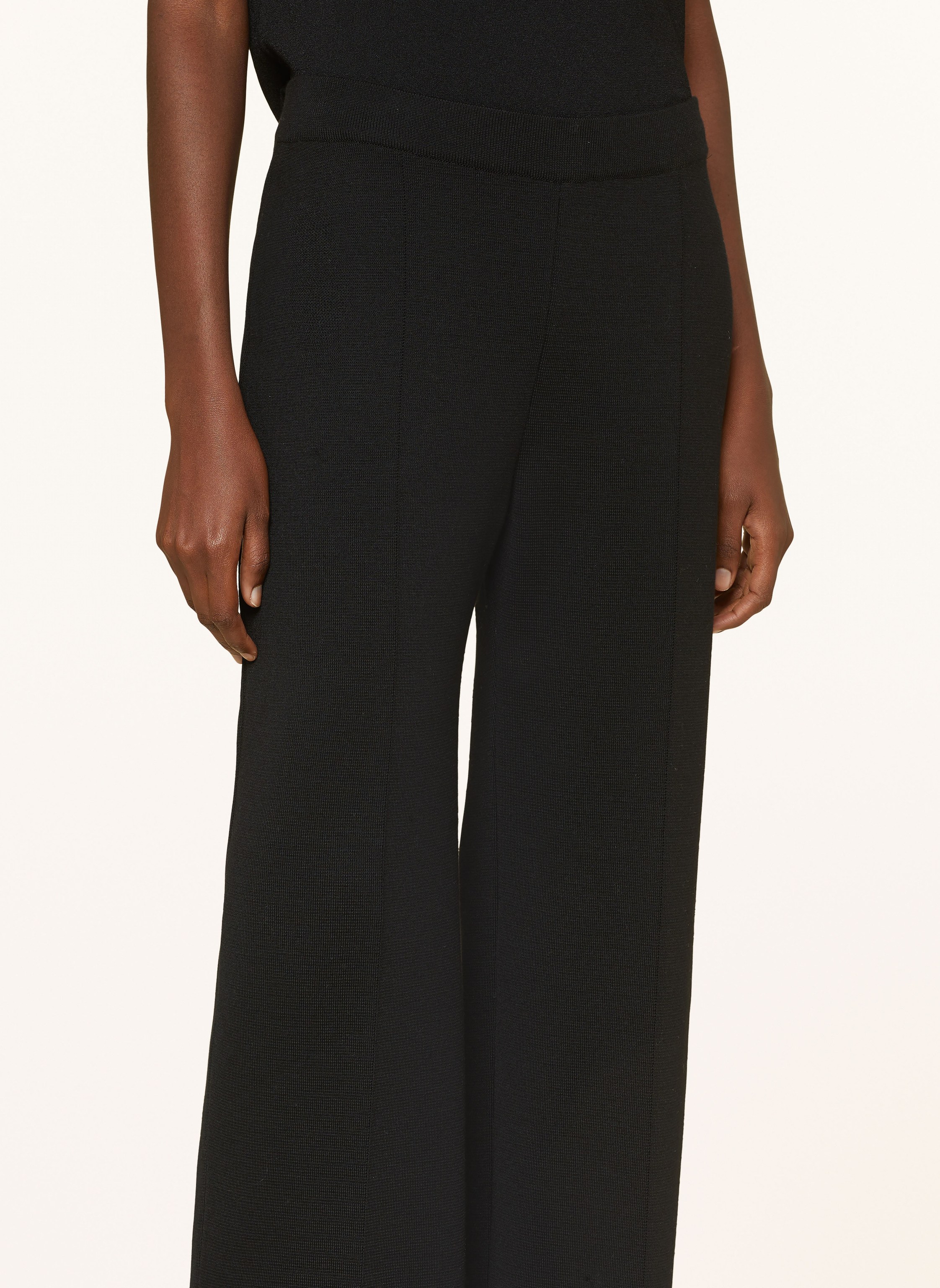 Thumbnail - Maerz Muenchen Strickhose schwarz