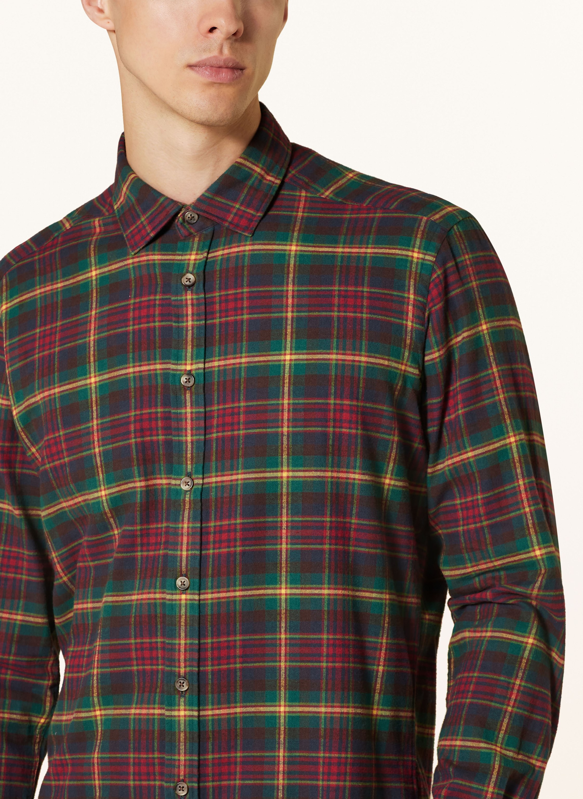 Thumbnail - Strokesman's Flanellhemd Regular Fit rot