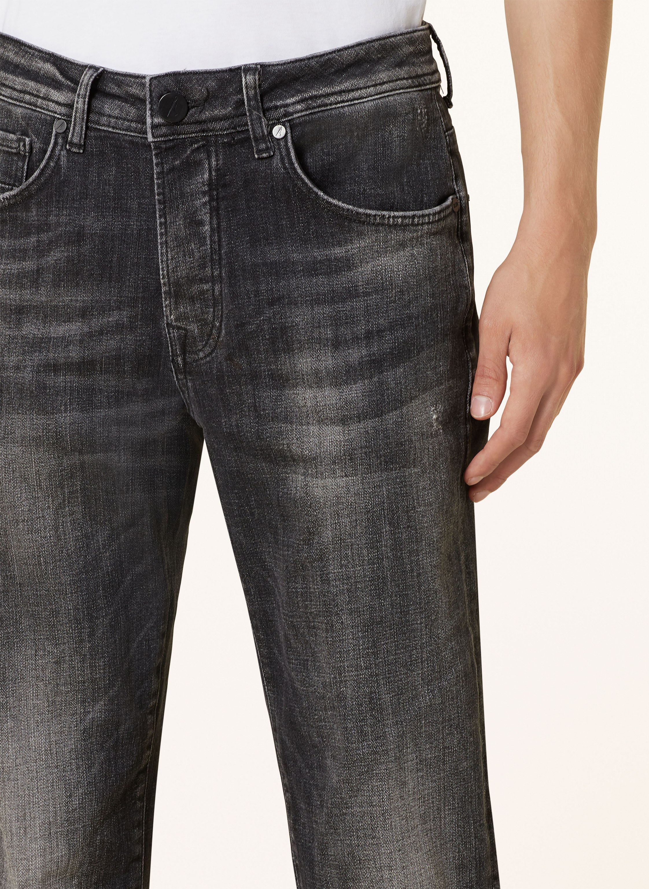 Thumbnail - Goldgarn Denim Jeans u2 Tapered Fit schwarz