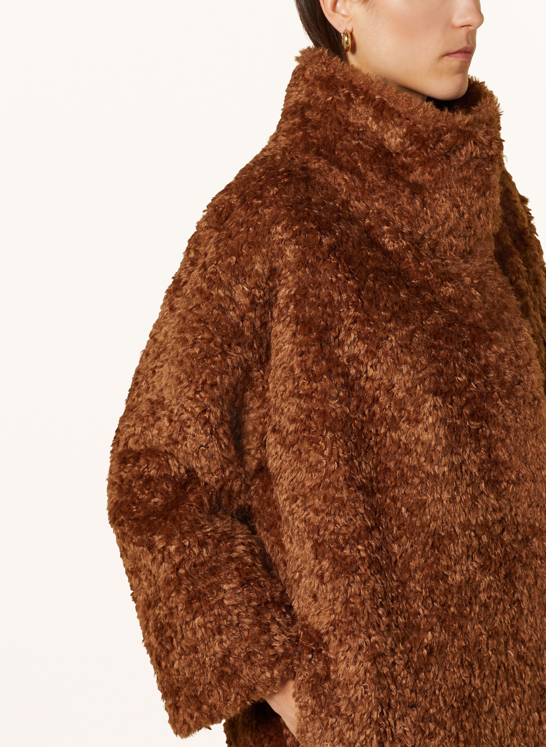 Thumbnail - Herno Kunstfell-Mantel Cappotto braun