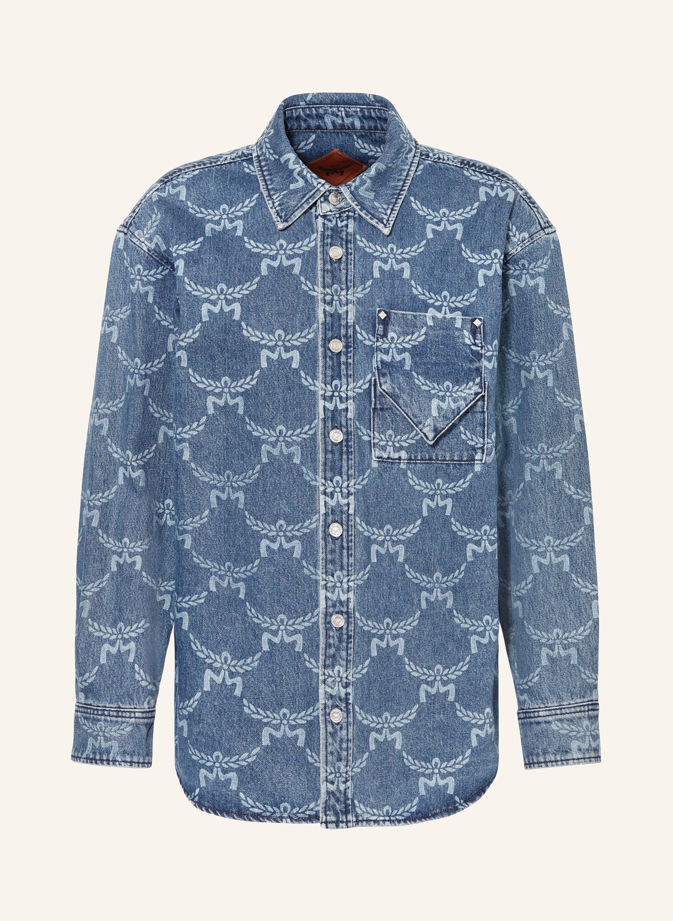 MCM Jeans-Overjacket in dunkelblau/ hellblau