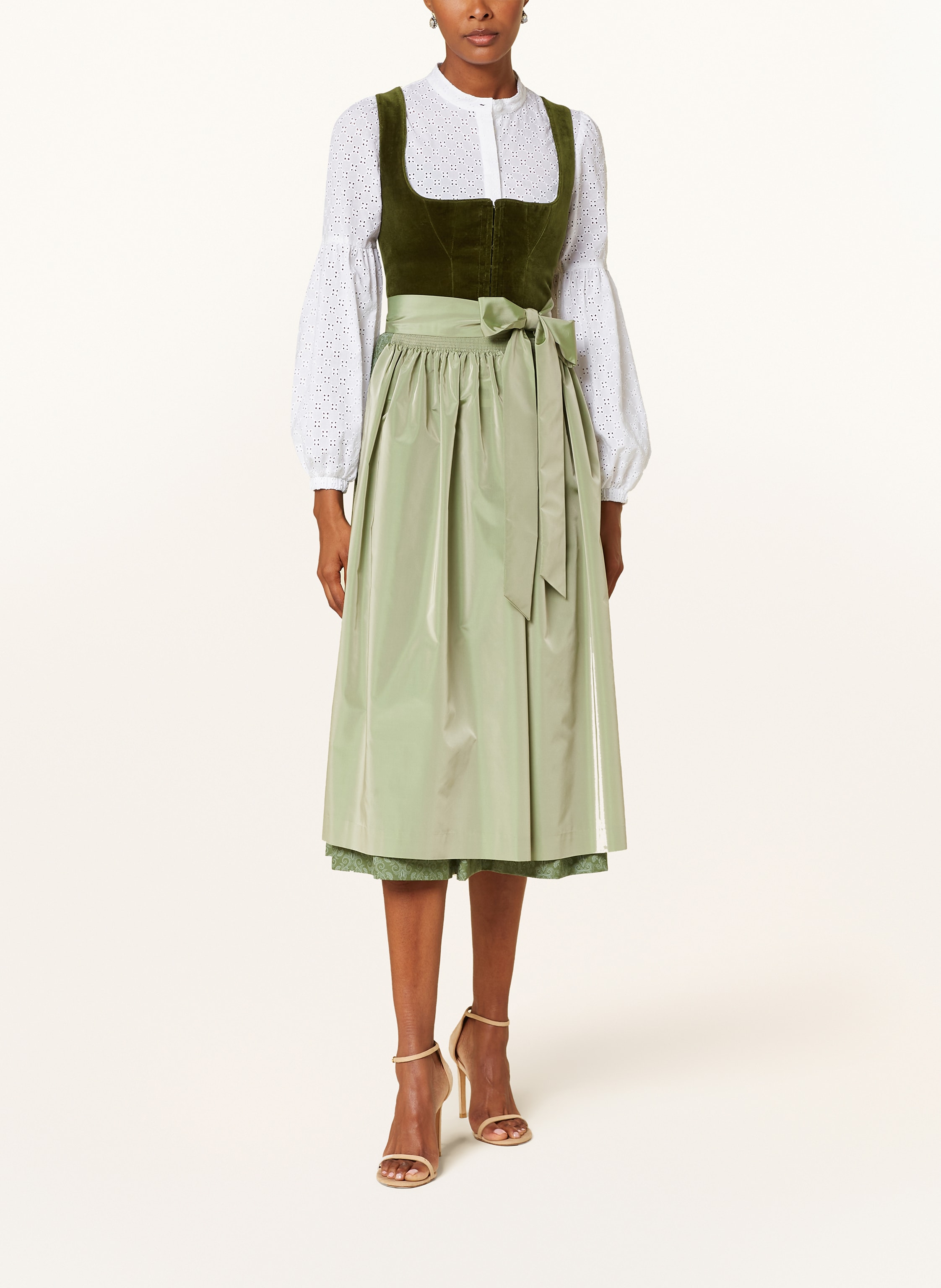 Thumbnail - Johann & Johanna Dirndlbluse Aus Lochspitze weiss