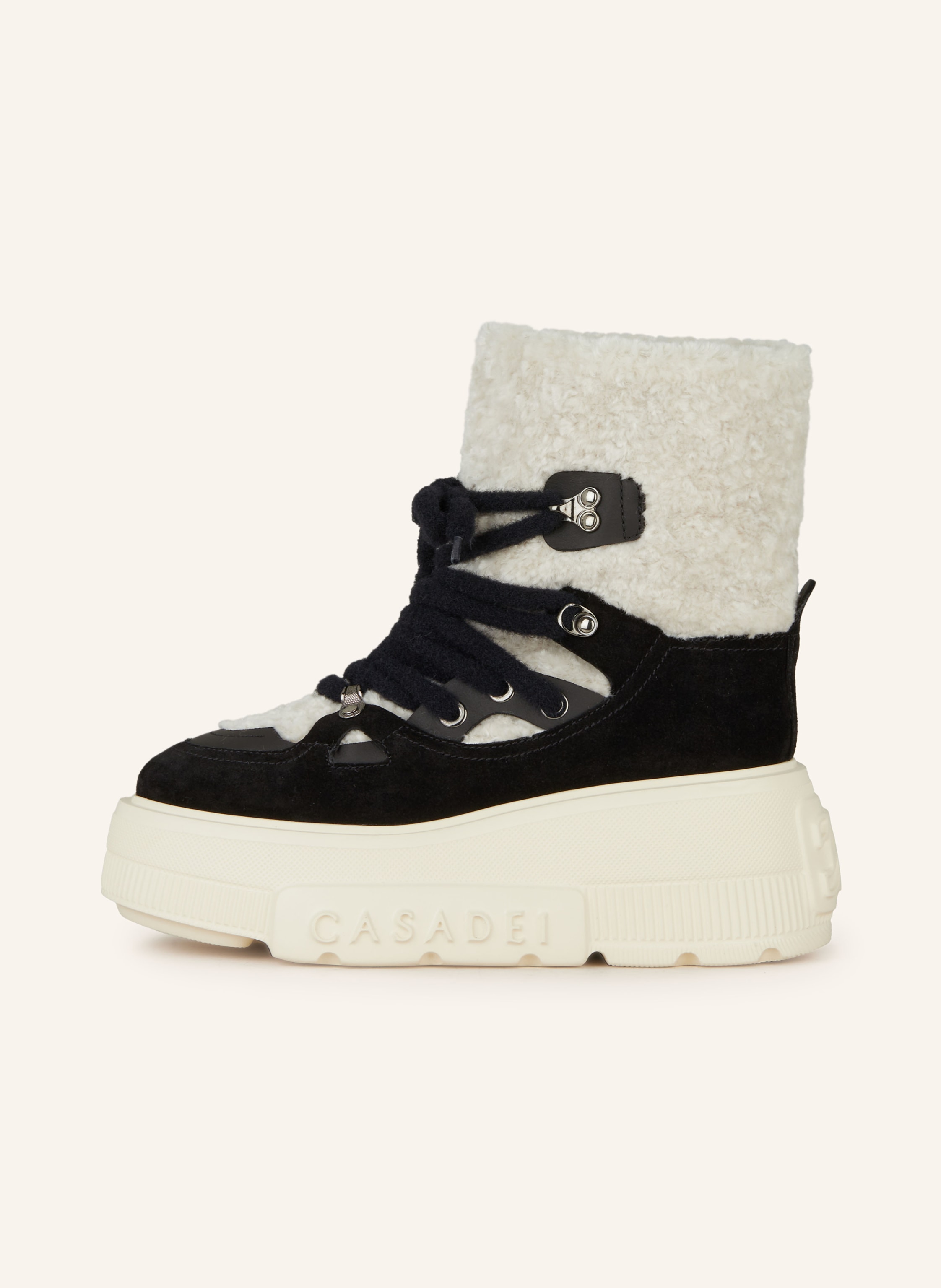 Thumbnail - Casadei Plateau-Boots Nexus schwarz