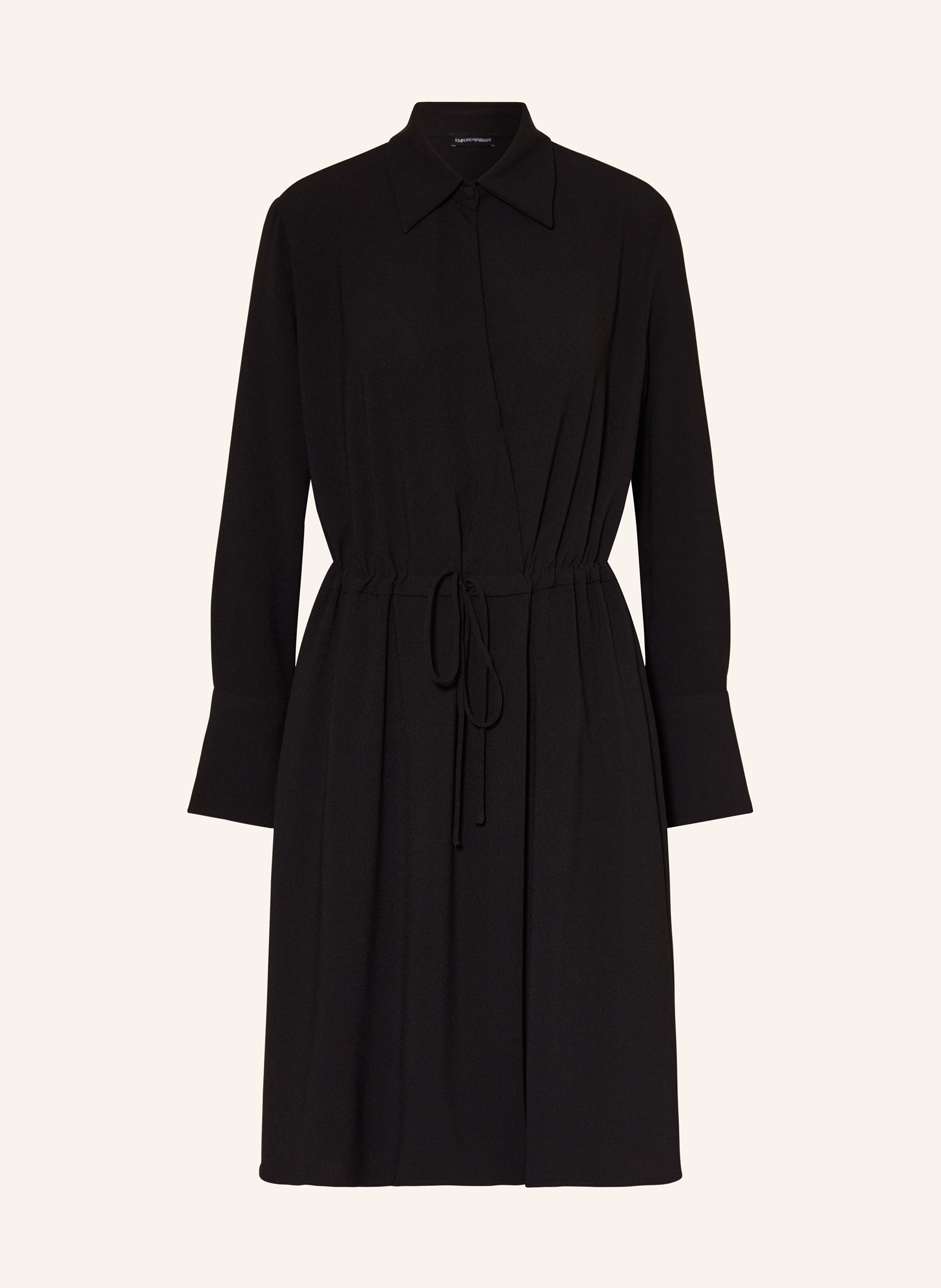 emporio armani shirt dress Emporio Armani Leather Shirt Dress
