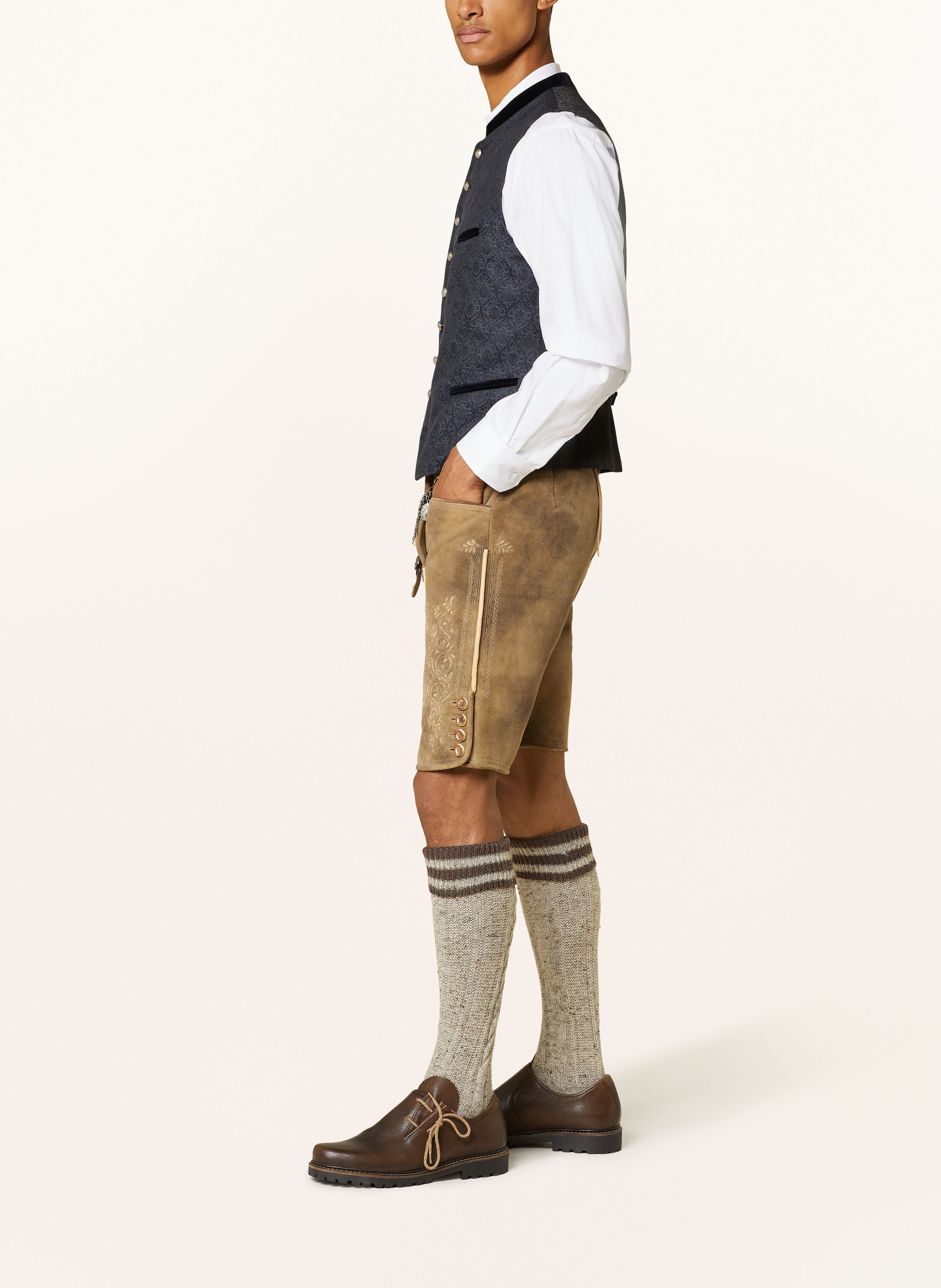 Thumbnail - Ostarrichi Trachten-Lederhose Kaiser braun