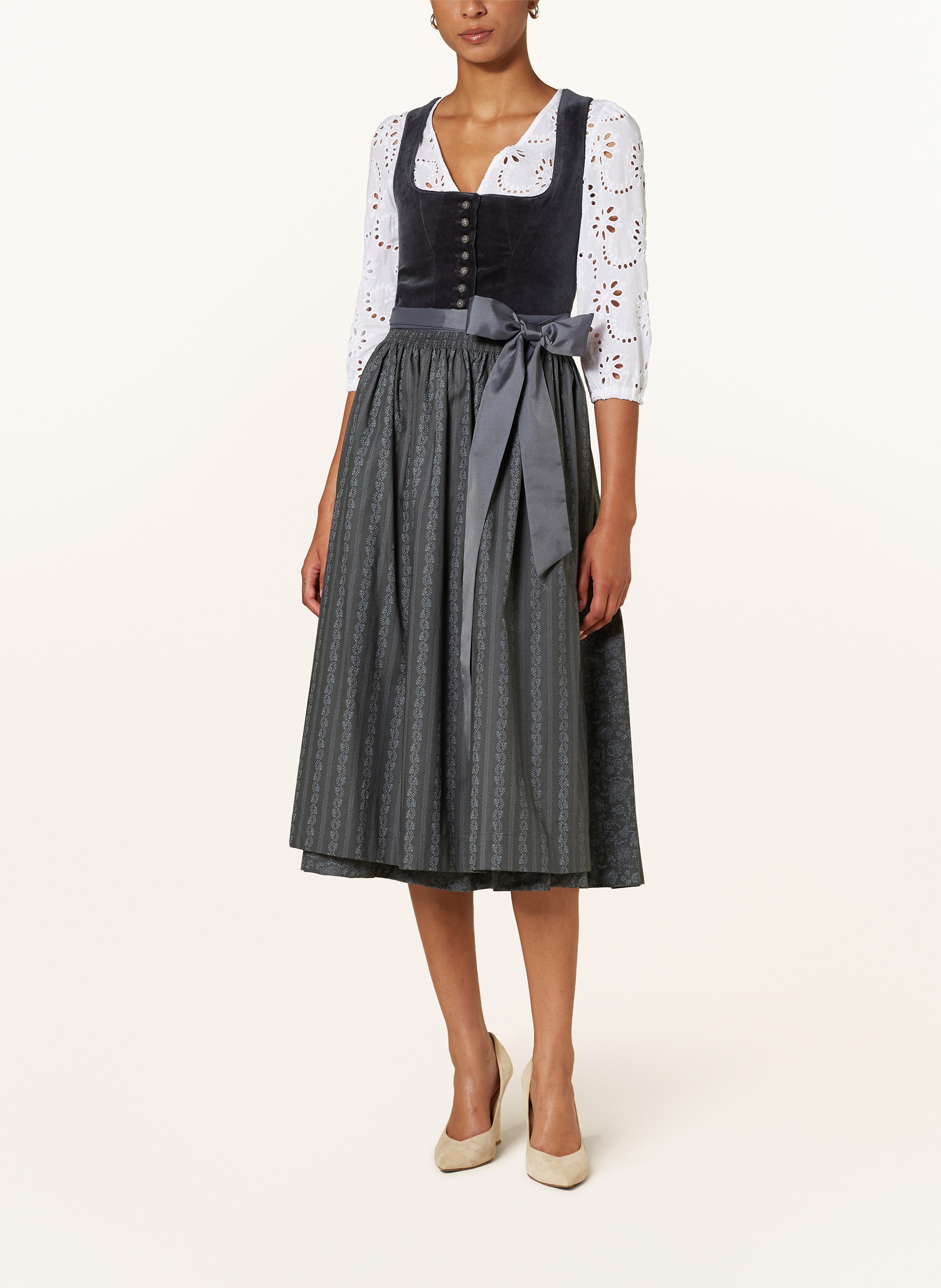 Thumbnail - Hammerschmid Dirndlbluse Anke Mit 3/4-Arm weiss