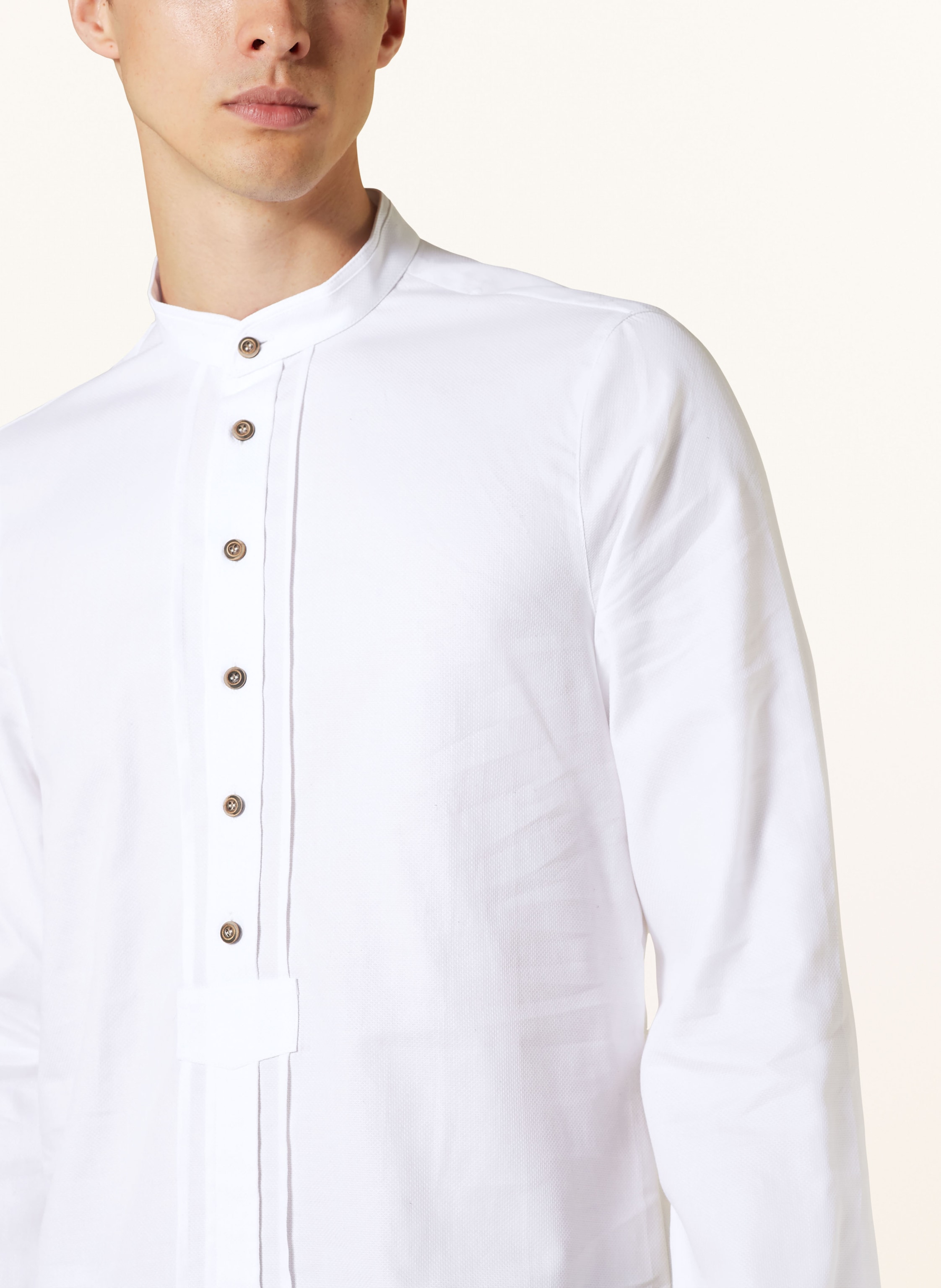 Thumbnail - Grasegger Trachtenhemd Kopeke Regular Fit Mit Stehkragen weiss