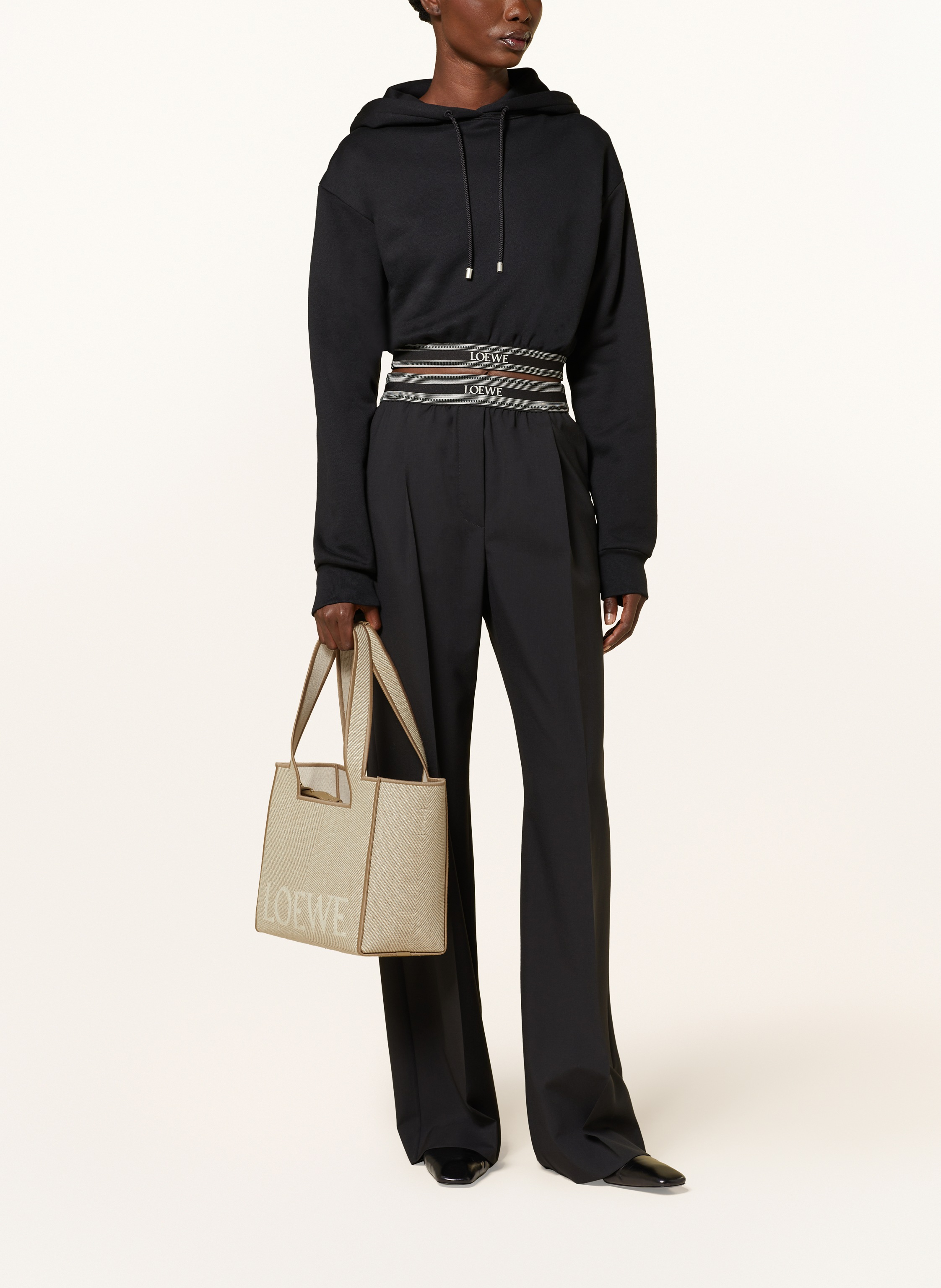 Thumbnail - Loewe Schultertasche Medium weiss