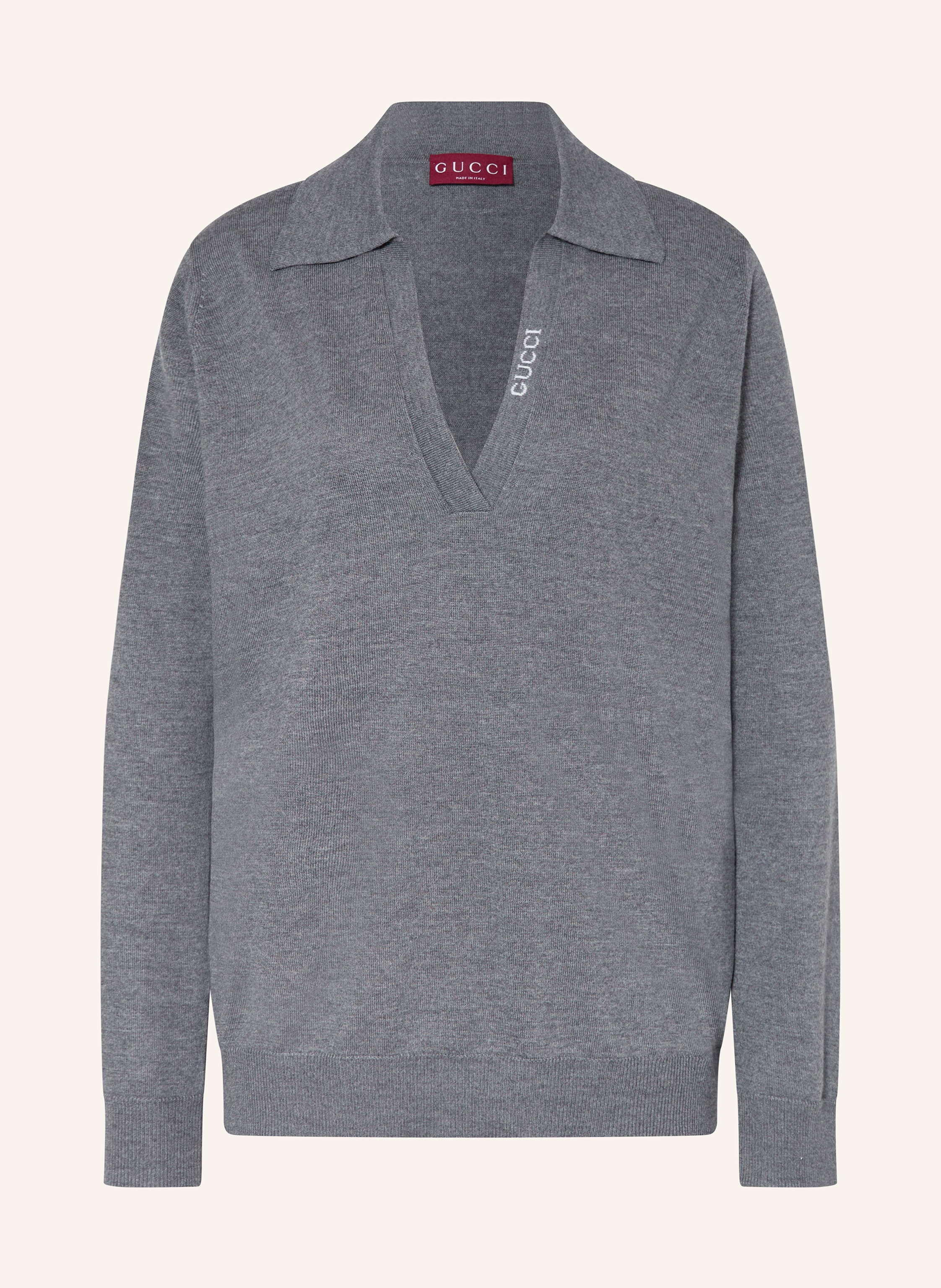 GUCCI Oversized sweater in gray