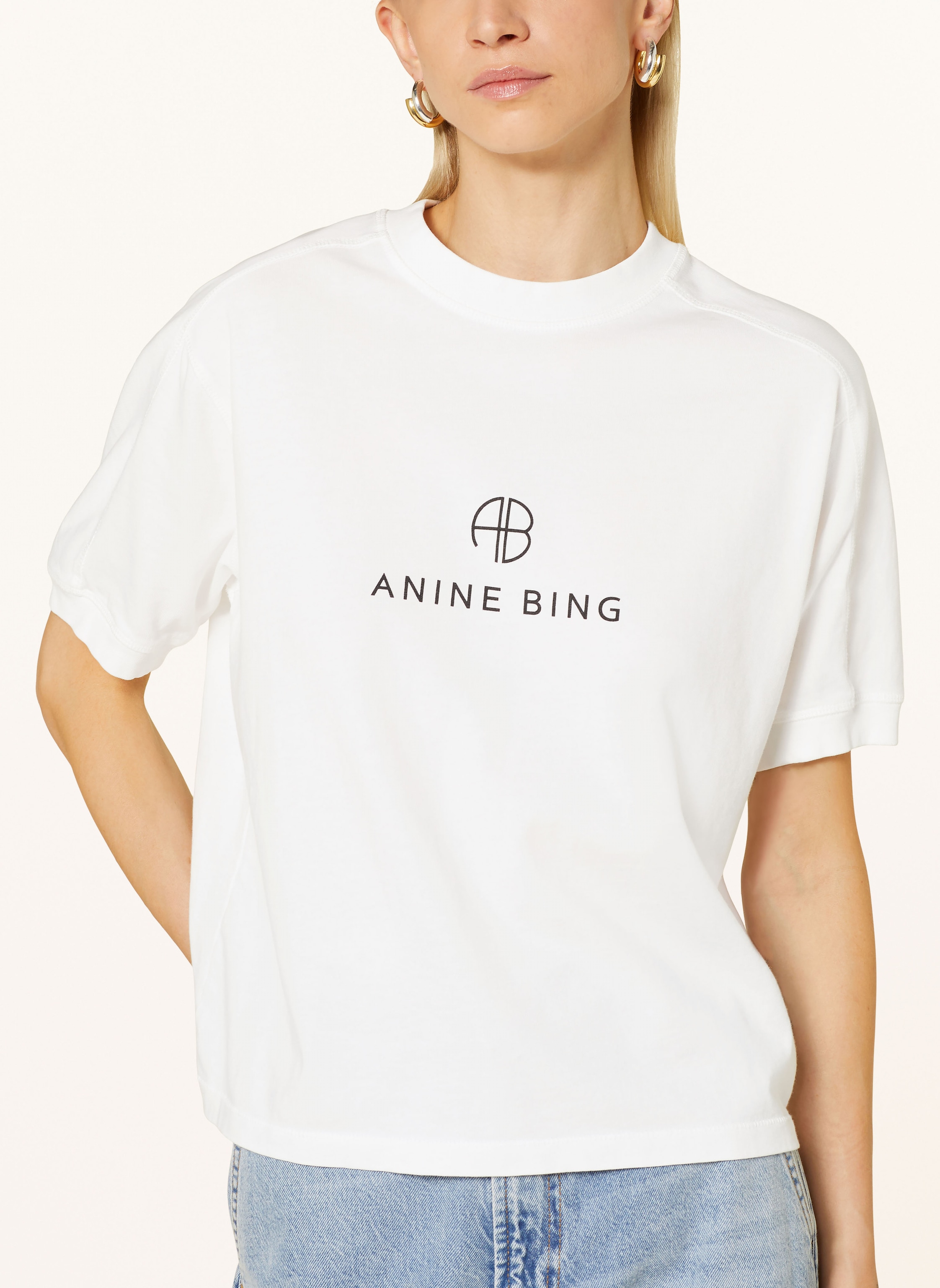 Thumbnail - Anine Bing T-Shirt Jaylin weiss