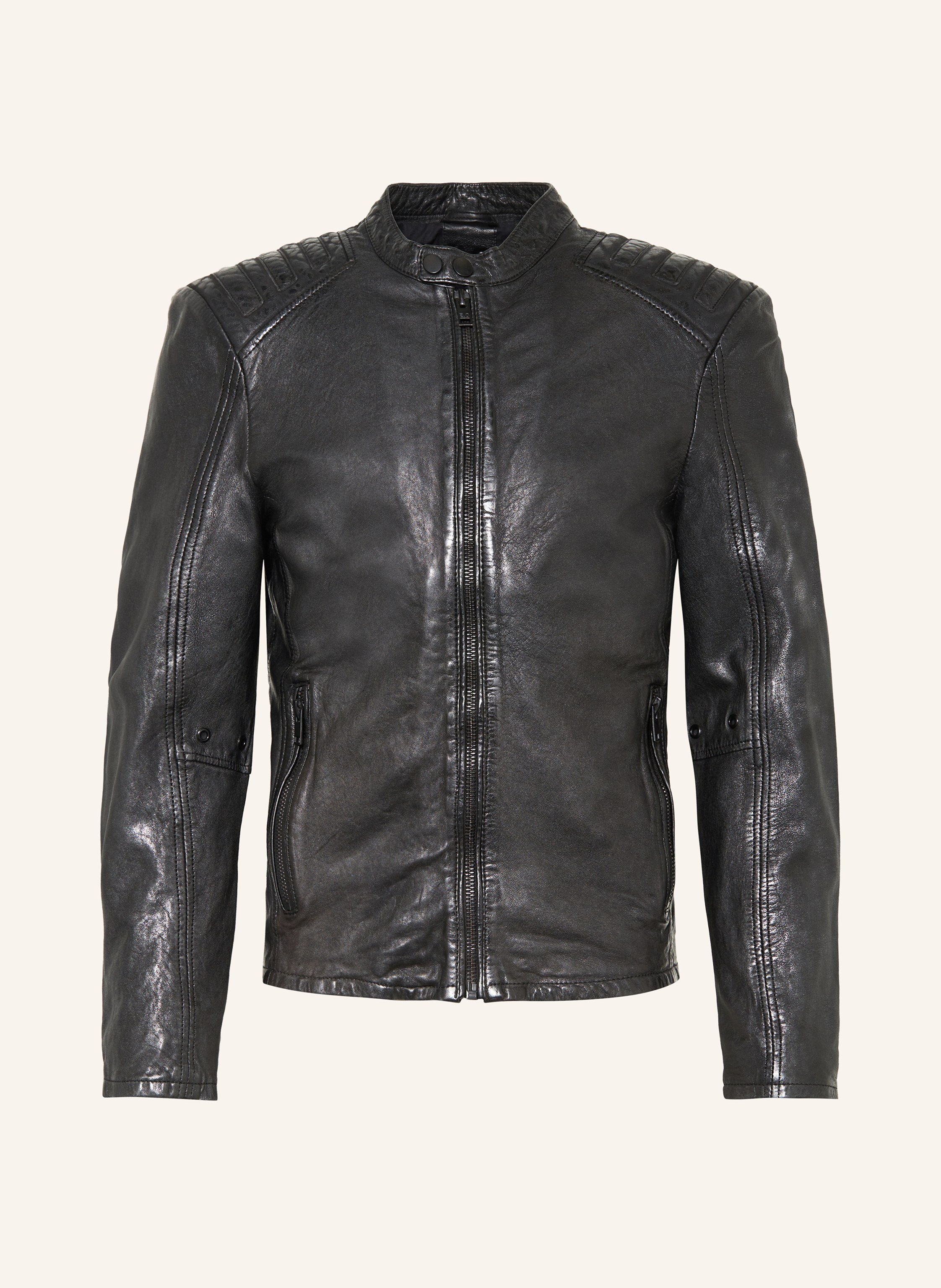gipsy Leather jacket G2MMAGNU in black
