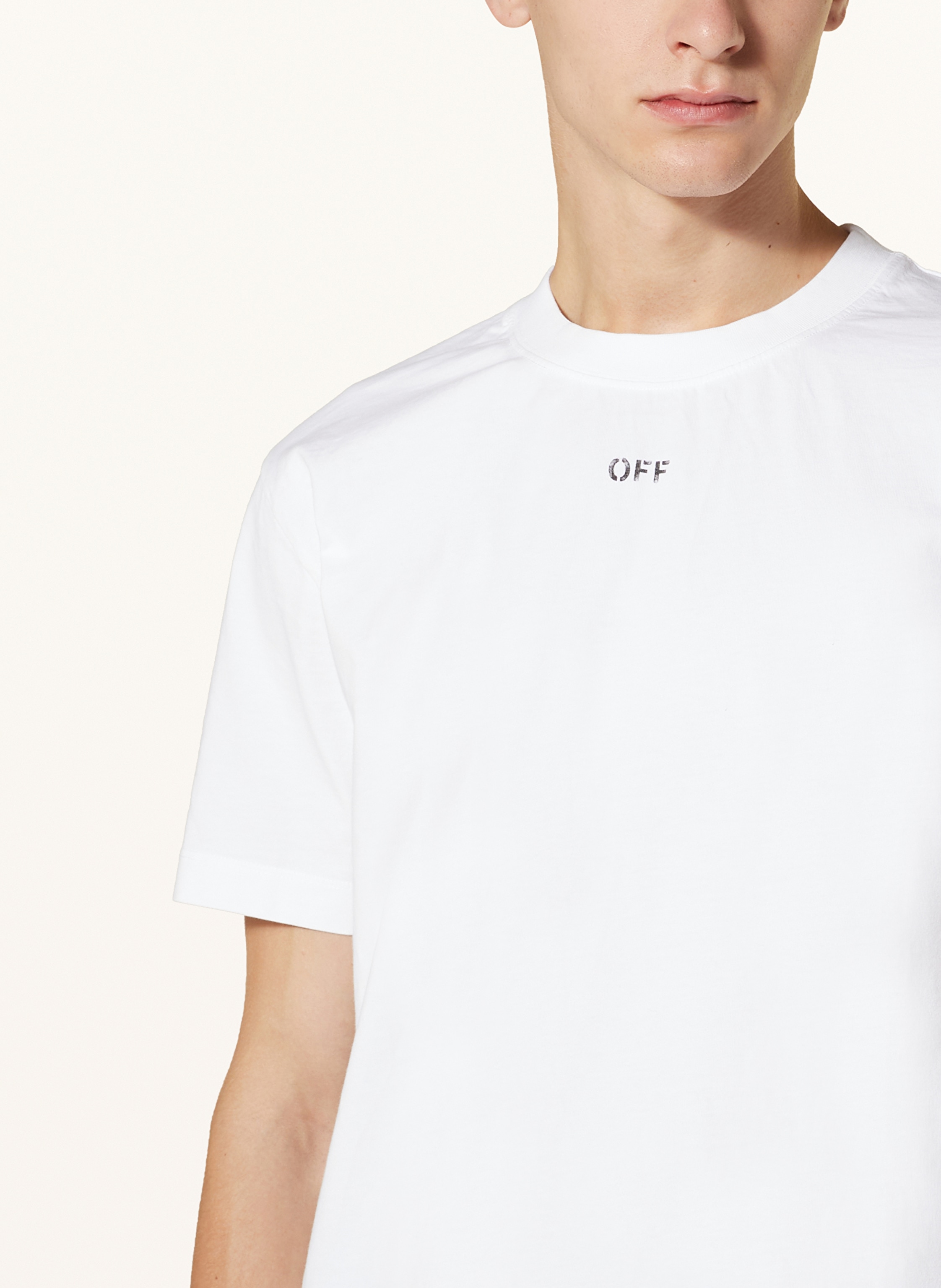 Thumbnail - Off-White T-Shirt Off Stamp Slim weiss
