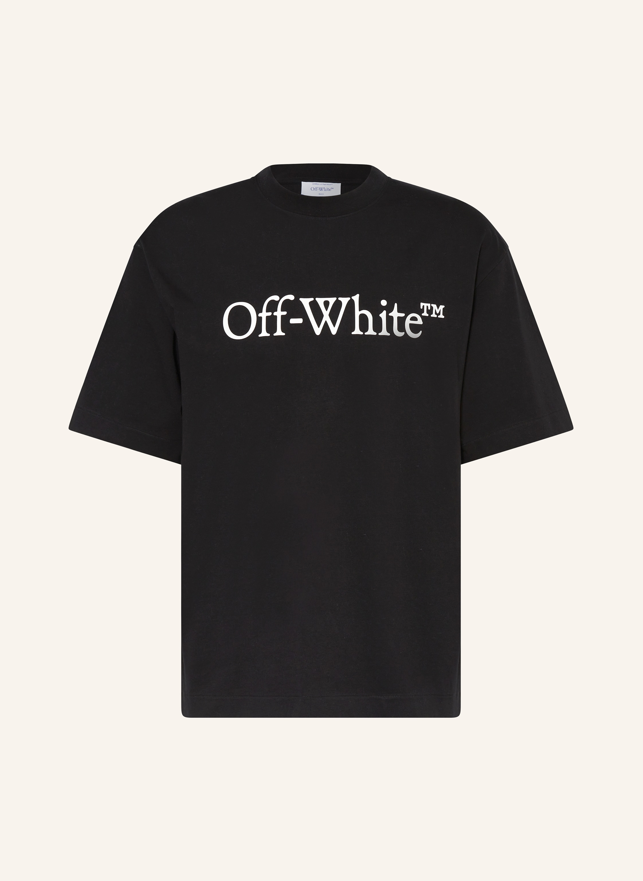 Off-White ホワイト Big Bookish Skate Tシャツ Off-White T-shirt BIG BOOKISH SKATE kolor czarny