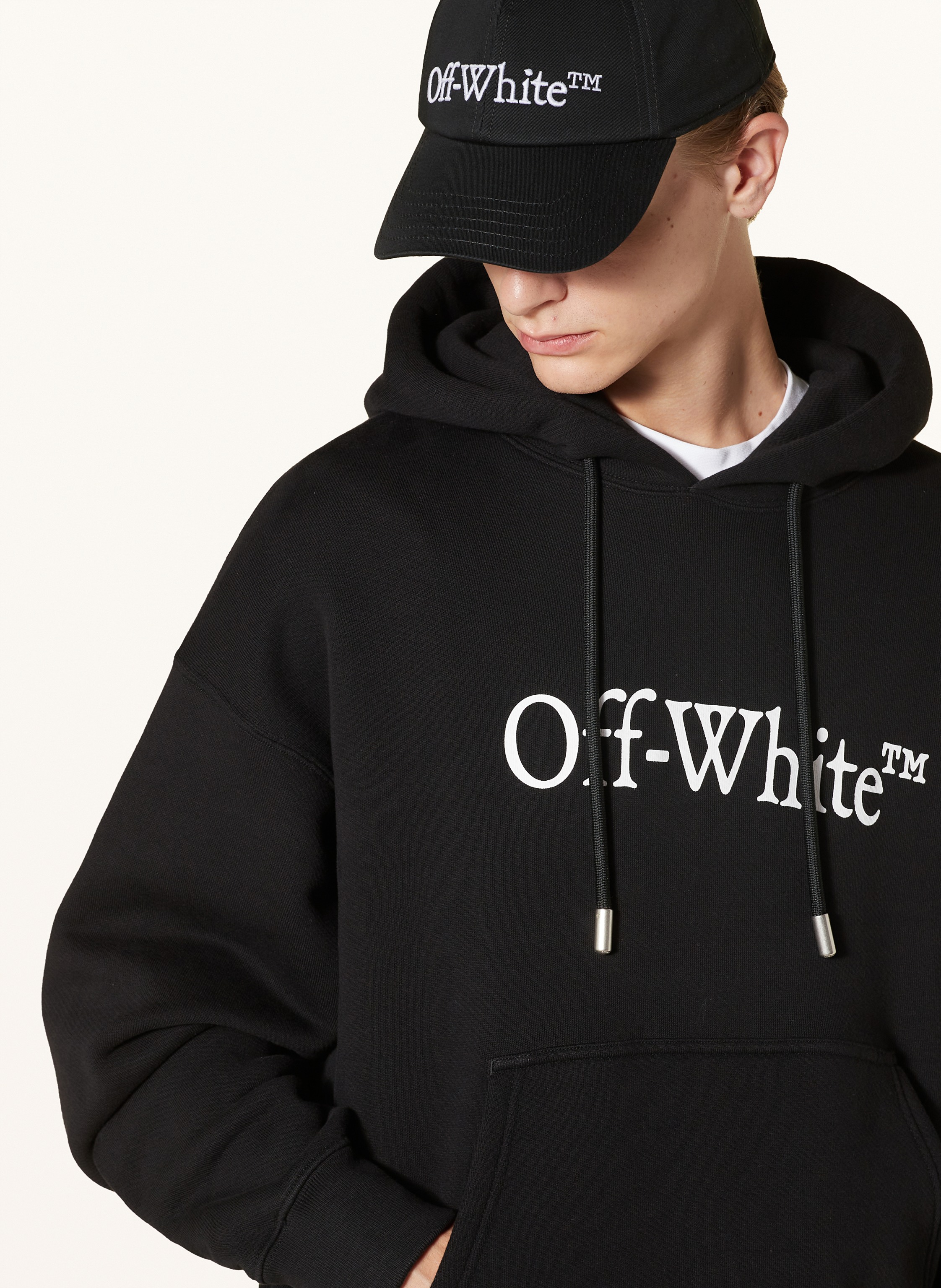 Thumbnail - Off-White Hoodie Big Bookish schwarz