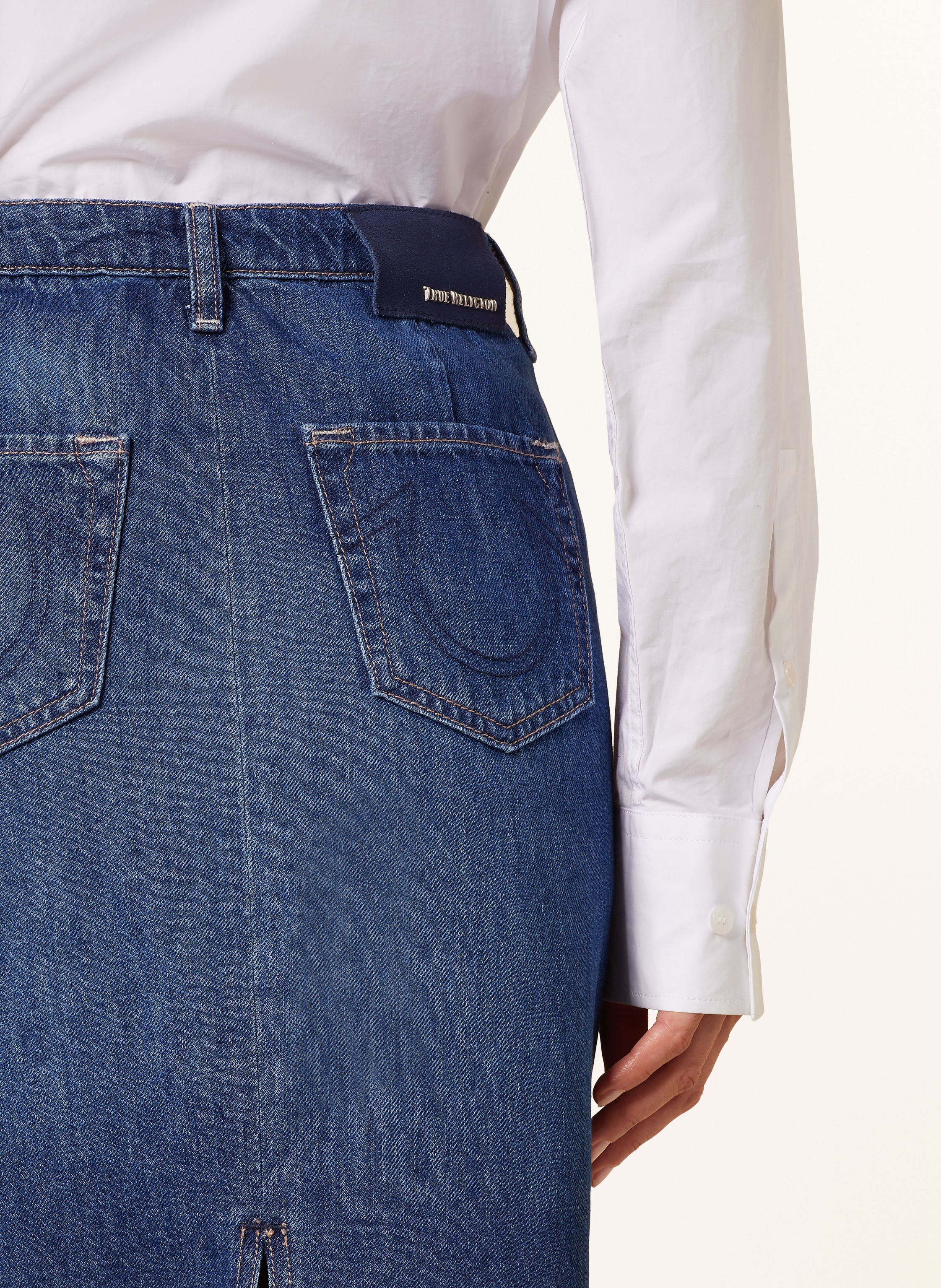 Thumbnail - True Religion Jeansrock blau