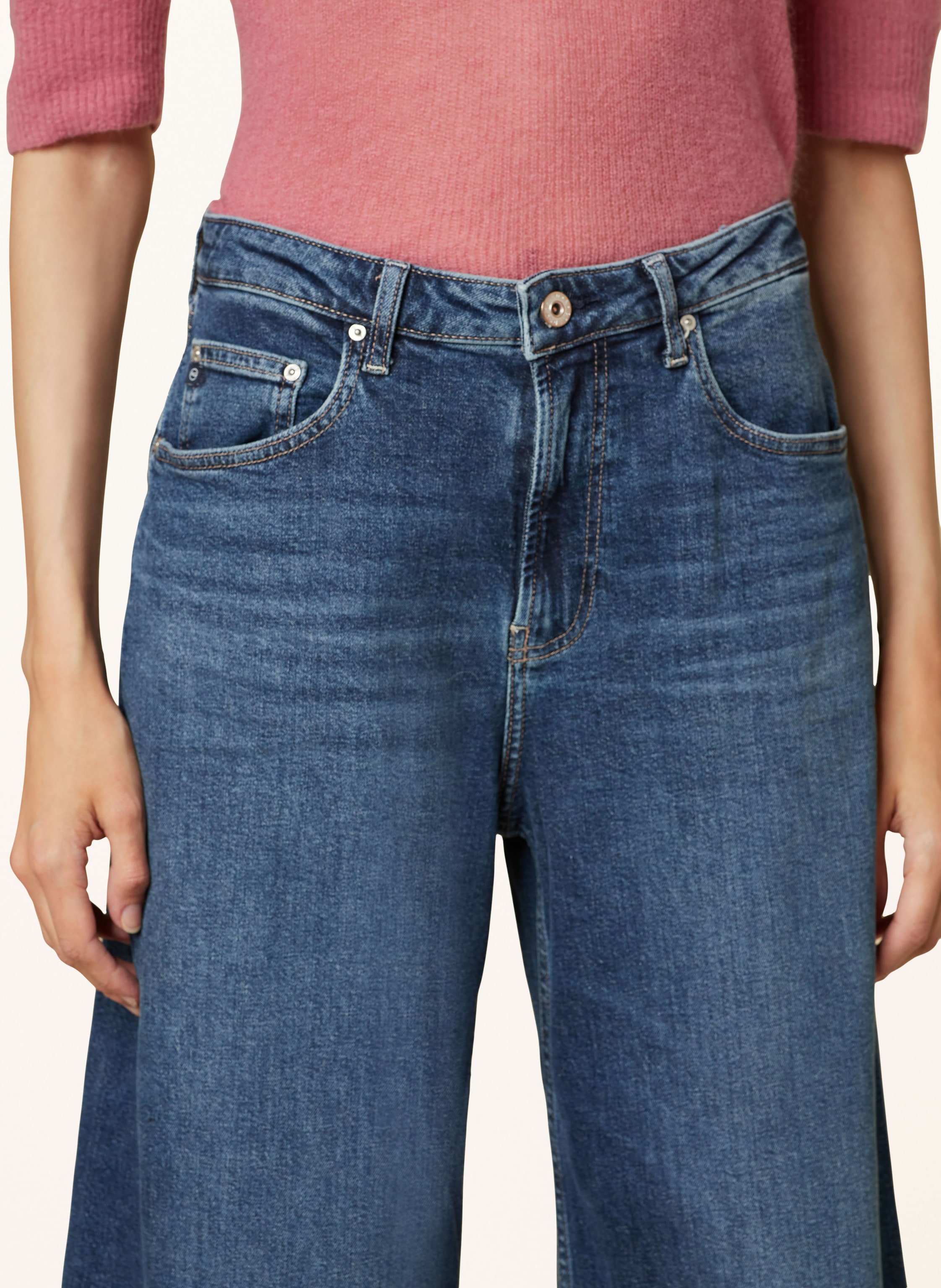 Thumbnail - Ag Jeans Wide Leg Jeans Helsinki blau