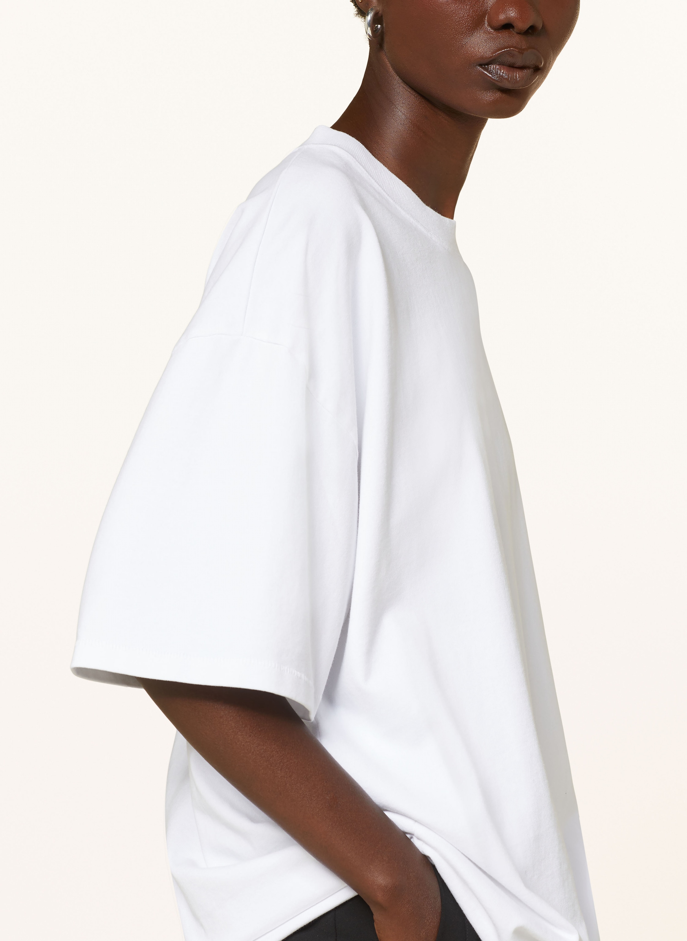 Thumbnail - Black Palms Oversized-Shirt weiss