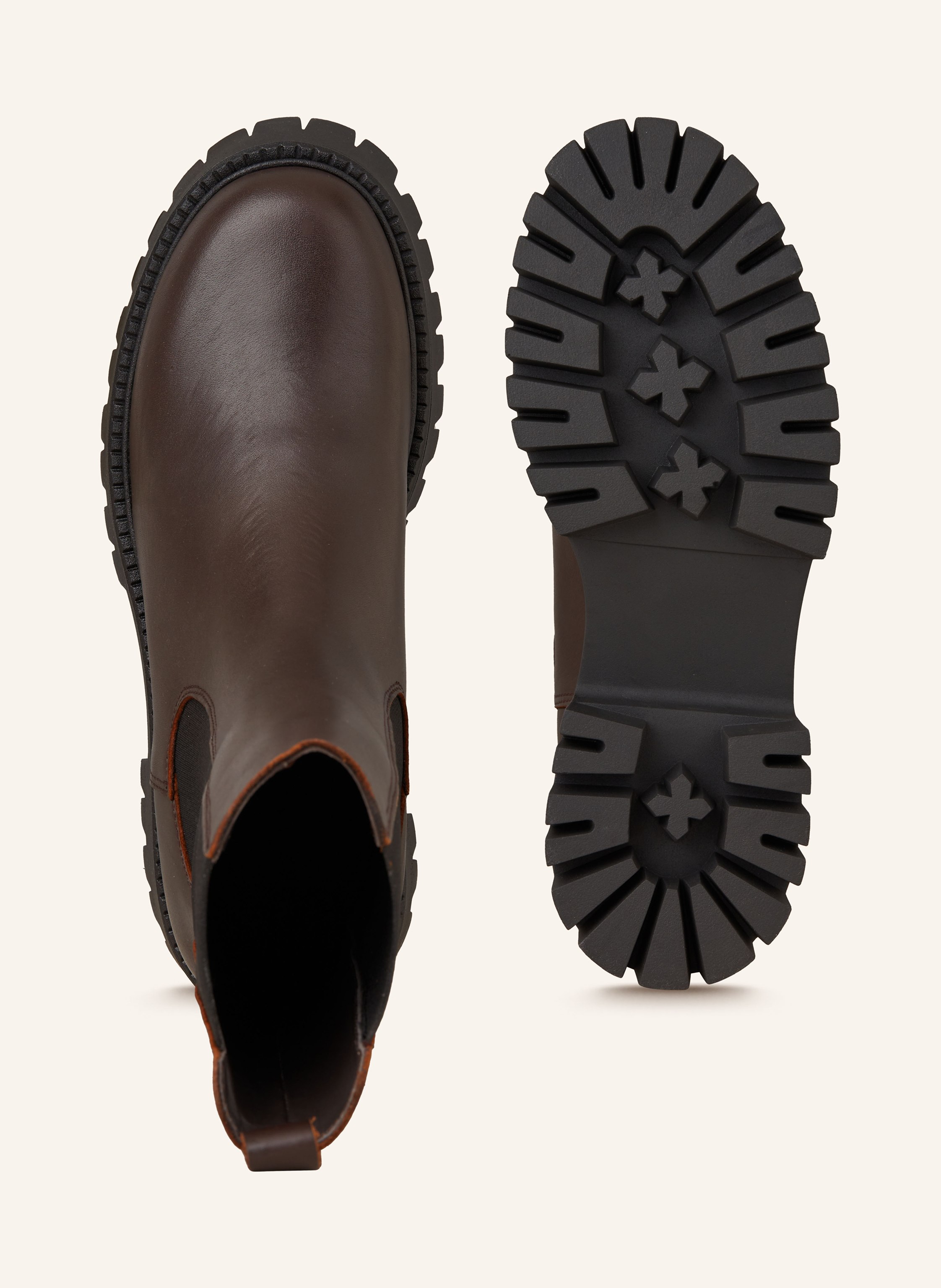 Thumbnail - Mrs & Hugs Chelsea-Boots braun