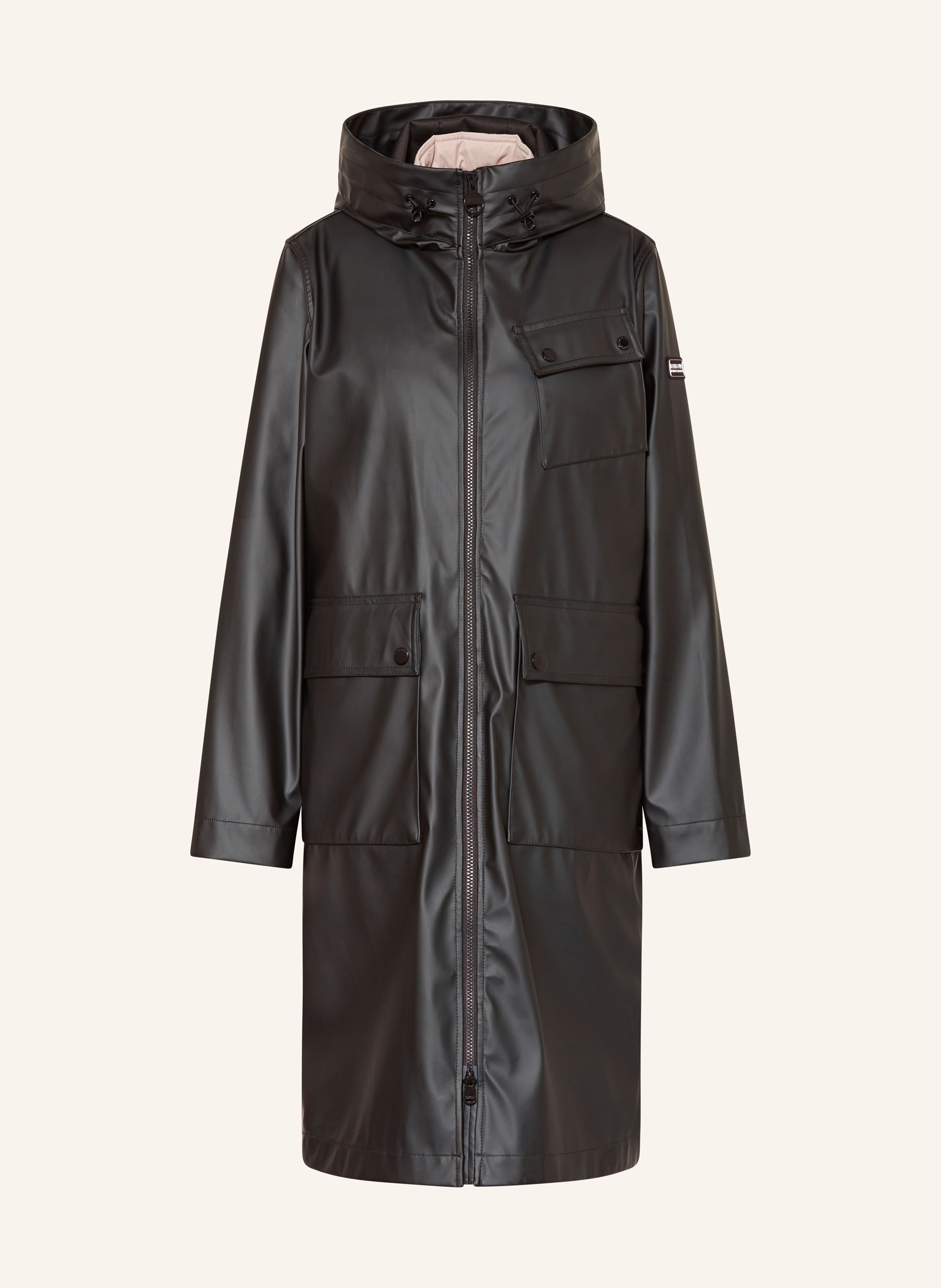BARBOUR INTERNATIONAL 2 in 1 raincoat JADE in black