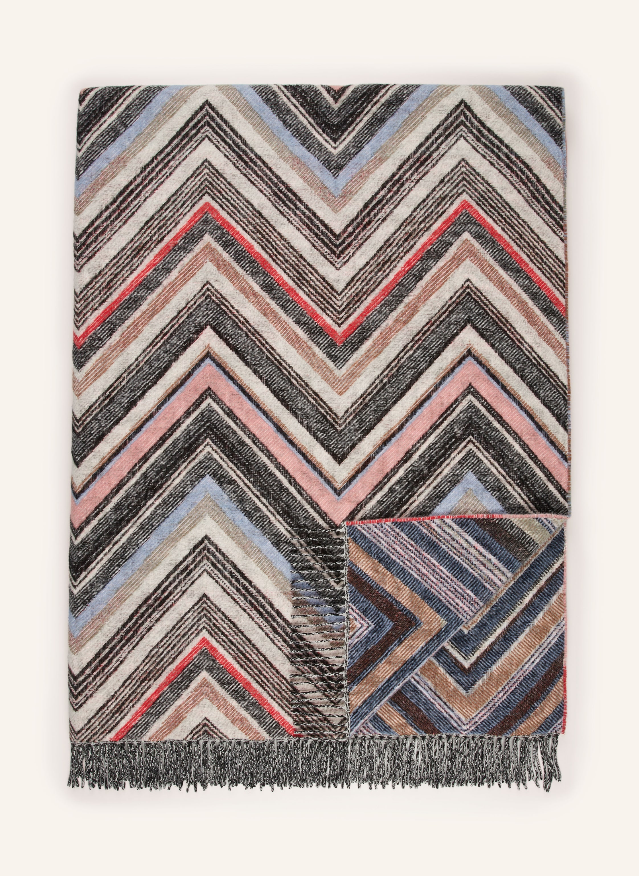 MISSONI Home Plaid in schwarz/ weiss/ rosa