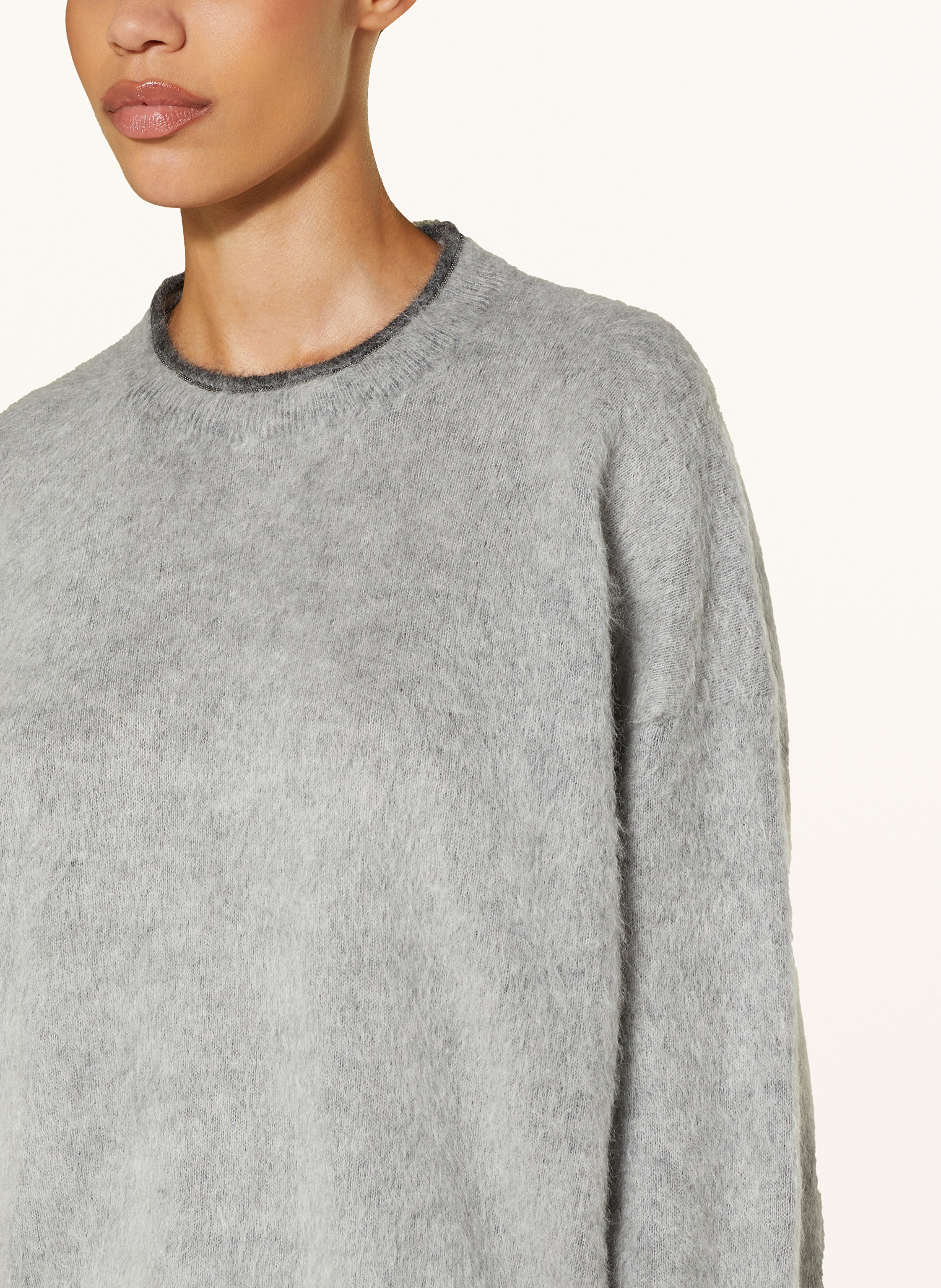 Thumbnail - Brunello Cucinelli Pullover grau