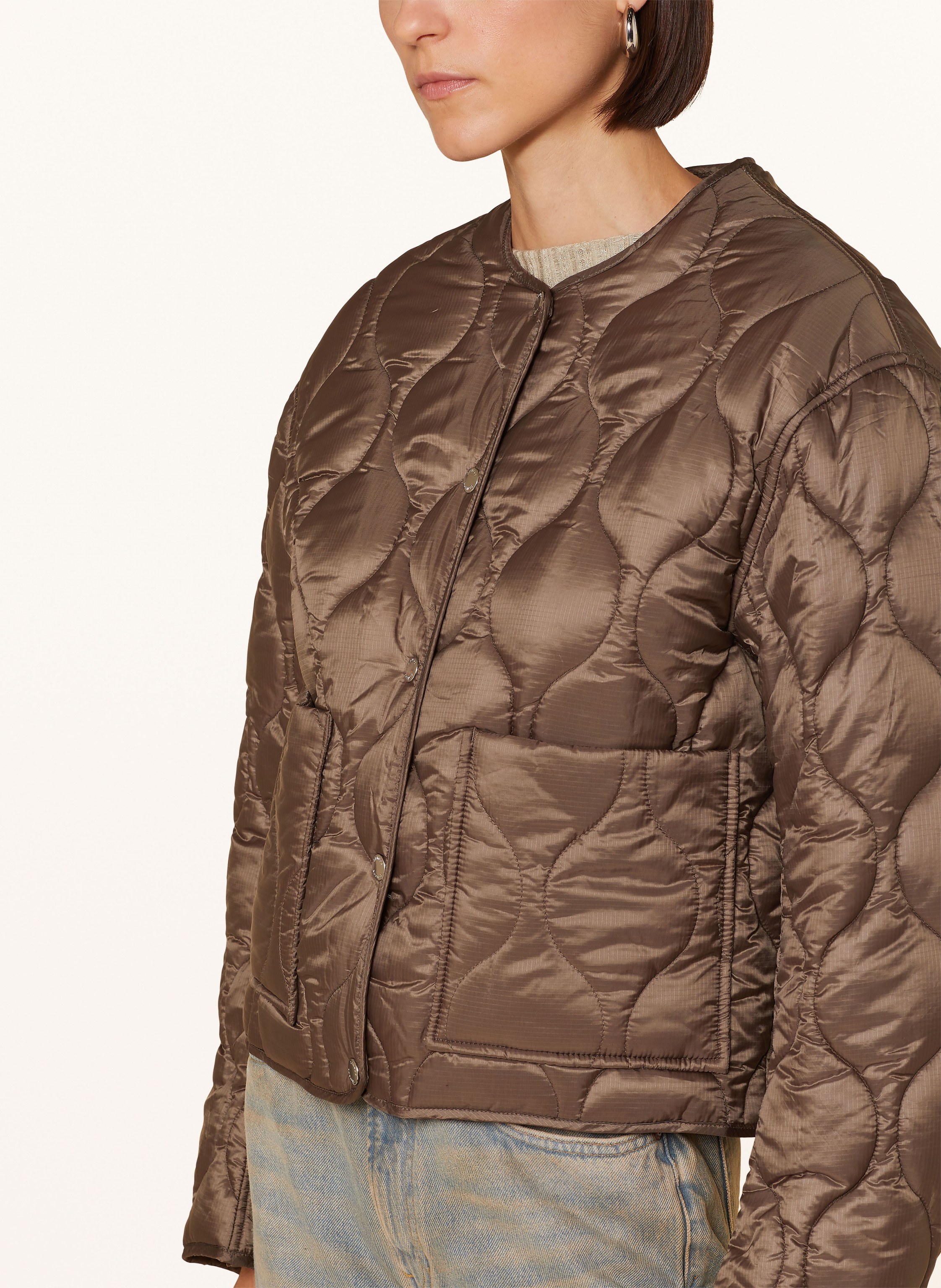 Thumbnail - Samsøe Samsøe 2-In-1-Jacke Sarivera gruen