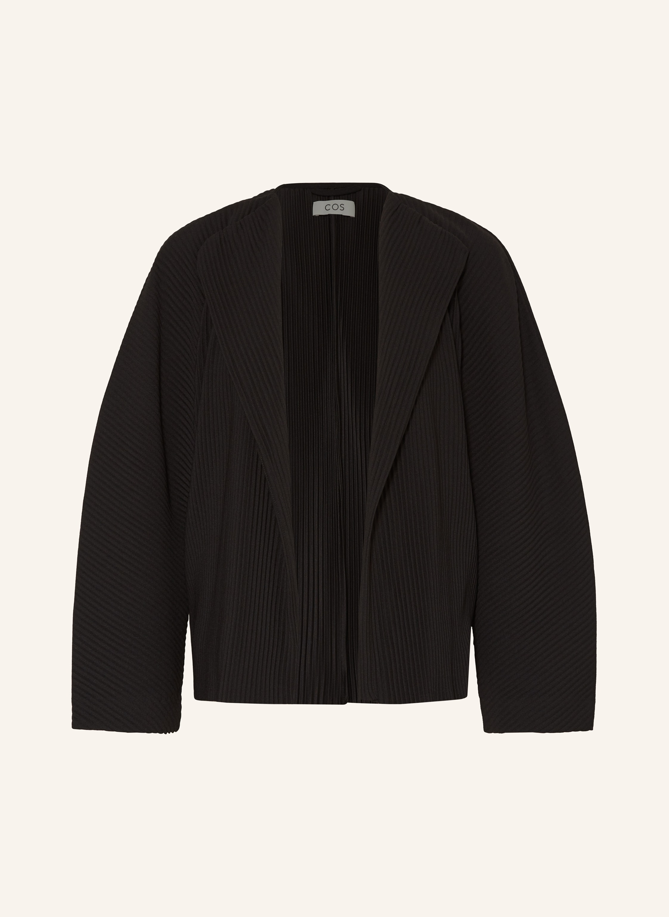 COS Pleated jacket in black